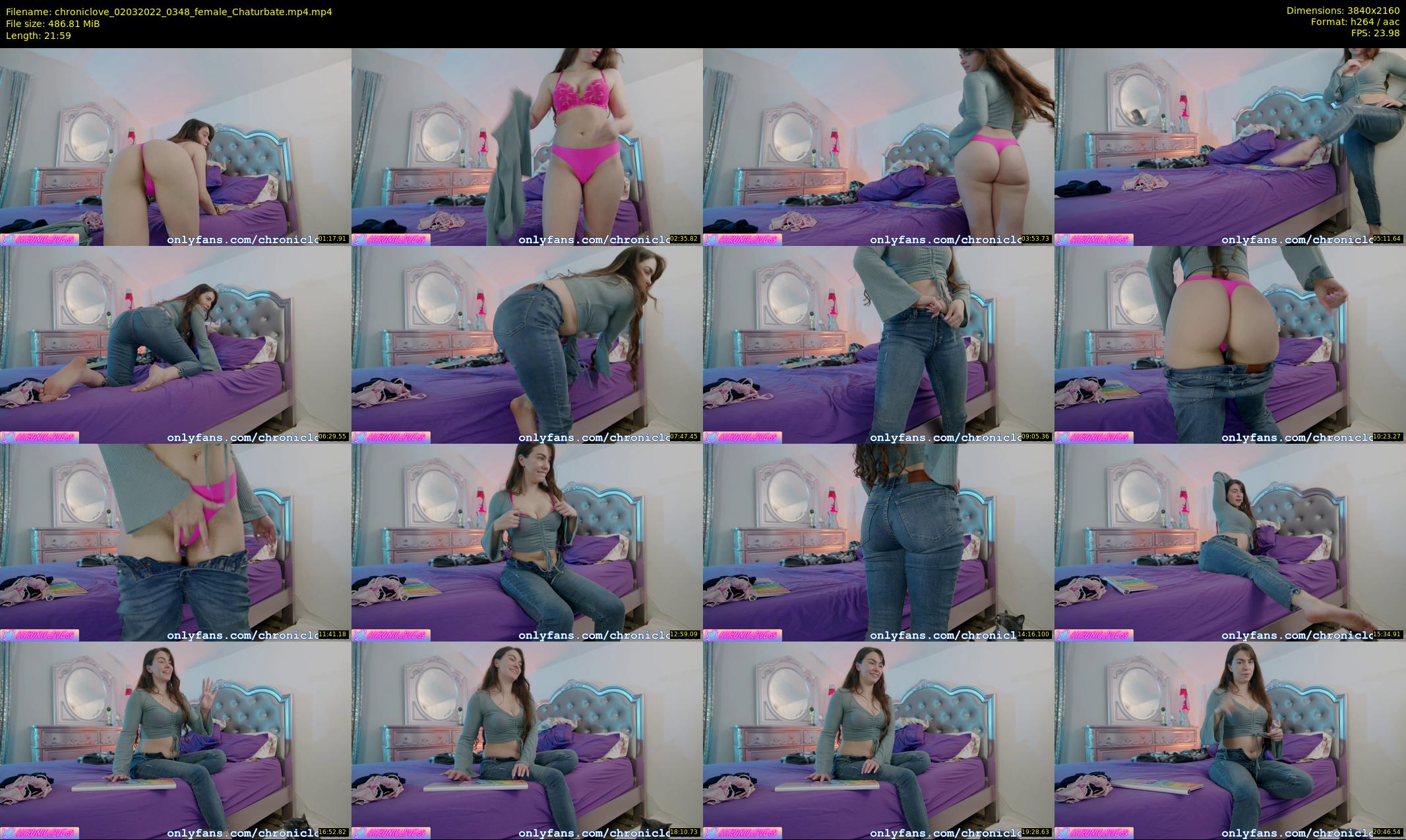 chroniclove — 22 minute Chaturbate female cam show recording, 4K, Mar 2, 2022