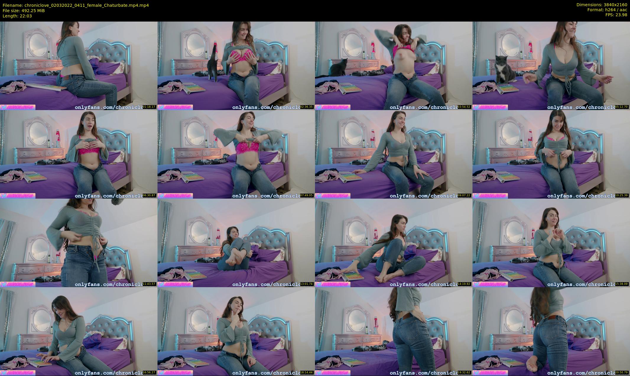 chroniclove — 23 minute Chaturbate female cam show recording, 4K, Mar 2, 2022