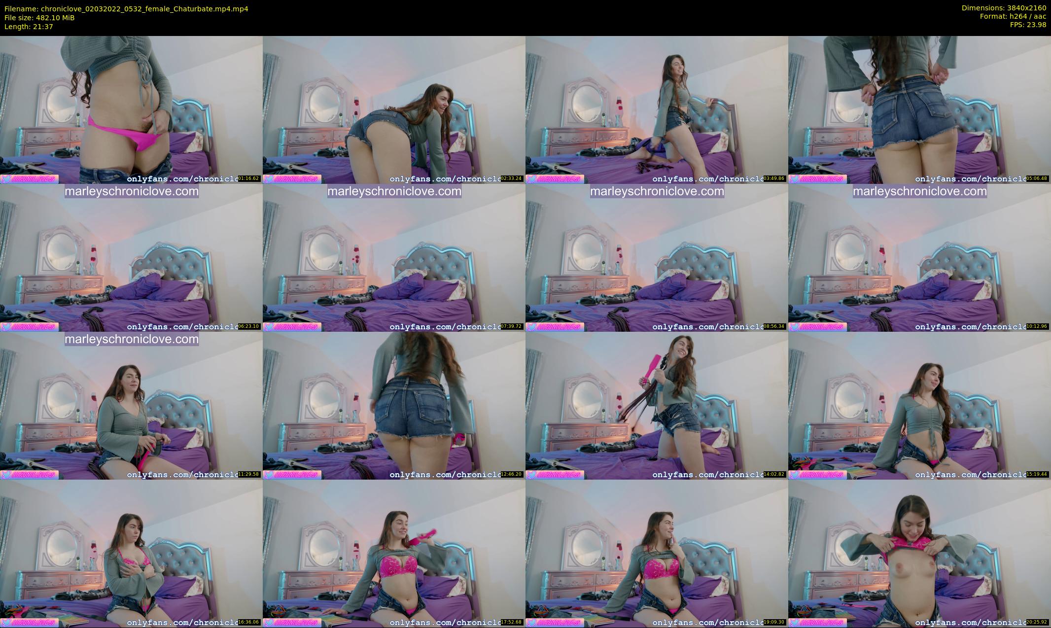 chroniclove — 22 minute Chaturbate female cam show recording, 4K, Mar 2, 2022