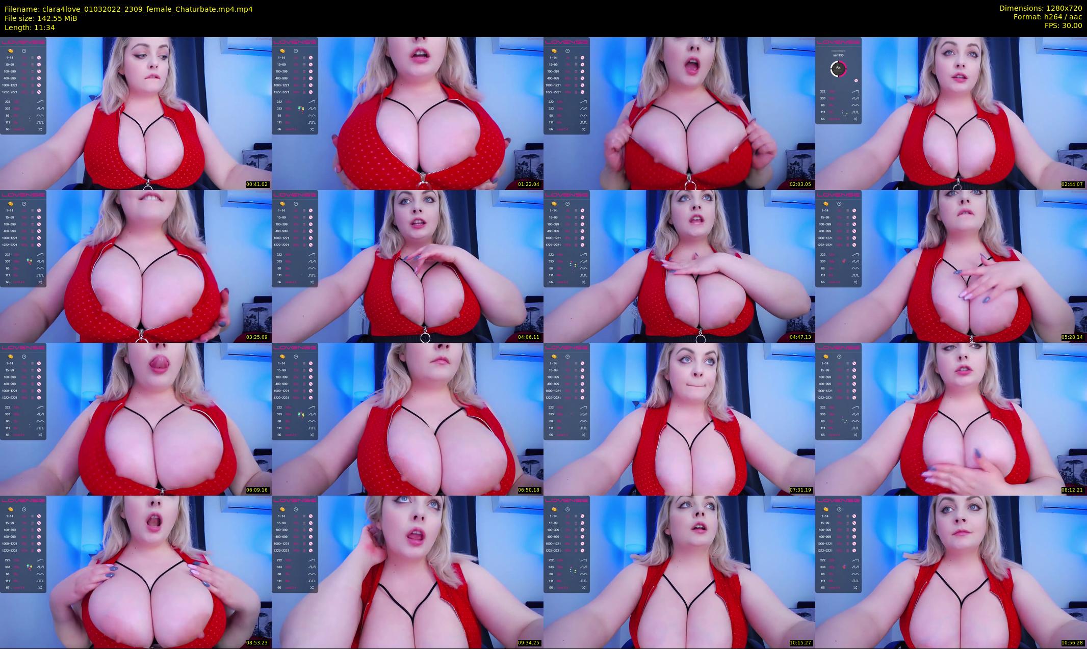 clara4love — 12 minute Chaturbate female cam show recording, 720p, Mar 1, 2022