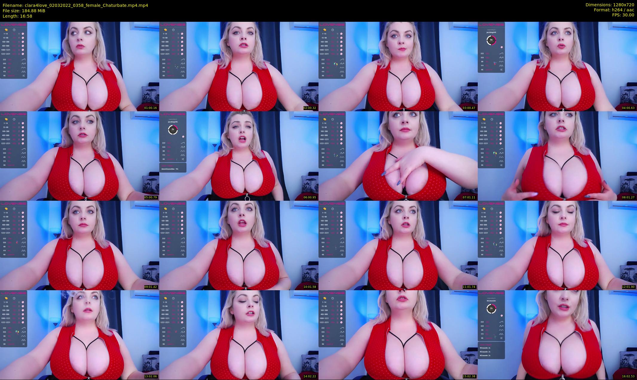 clara4love — 17 minute Chaturbate female cam show recording, 720p, Mar 2, 2022