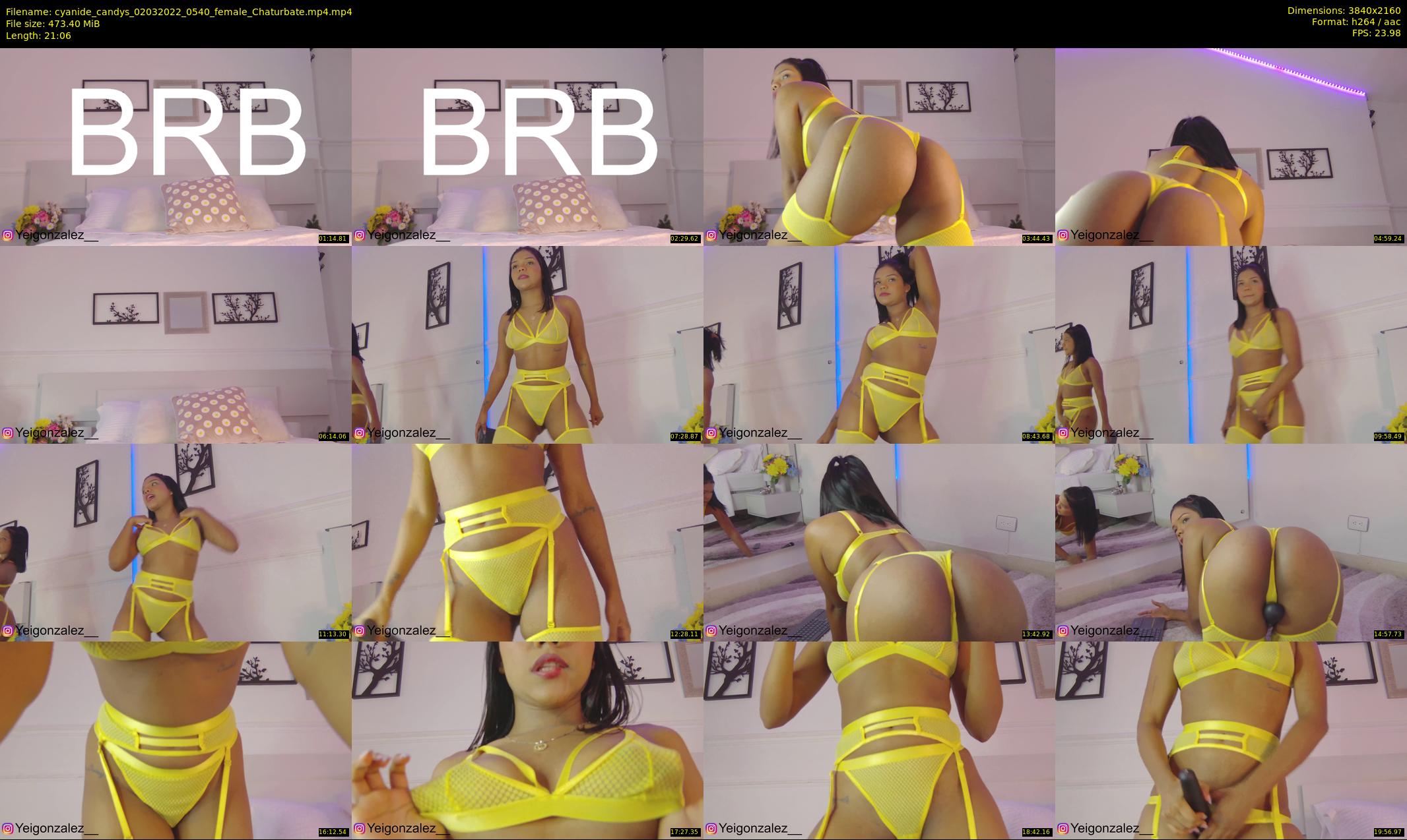 cyanide_candys — 22 minute Chaturbate female cam show recording, 4K, Mar 2, 2022