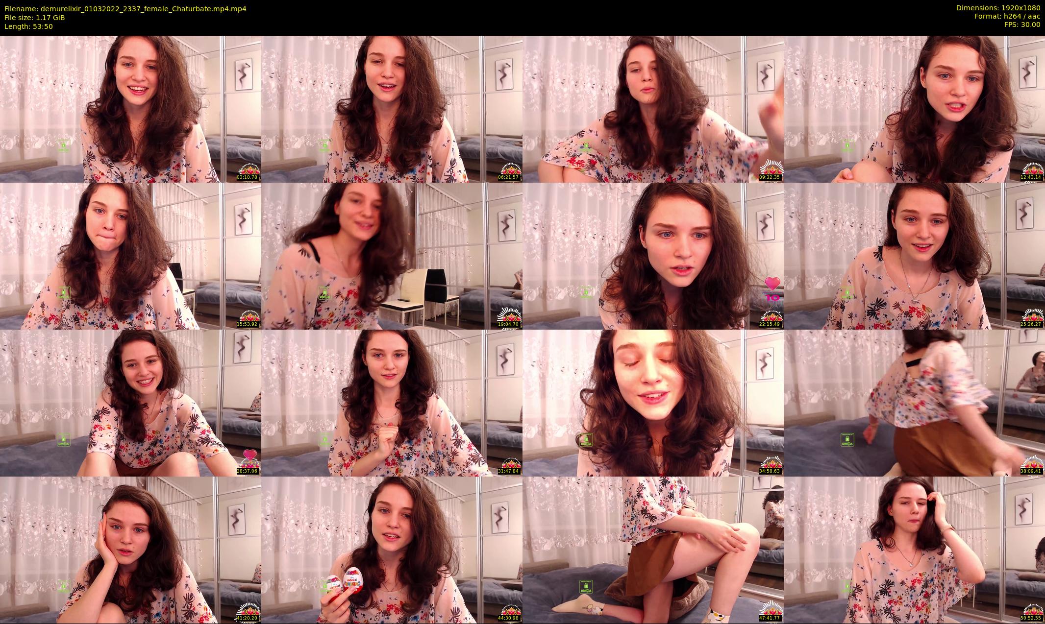 demurelixir — 54 minute Chaturbate female cam show recording, 1080p, Mar 1, 2022
