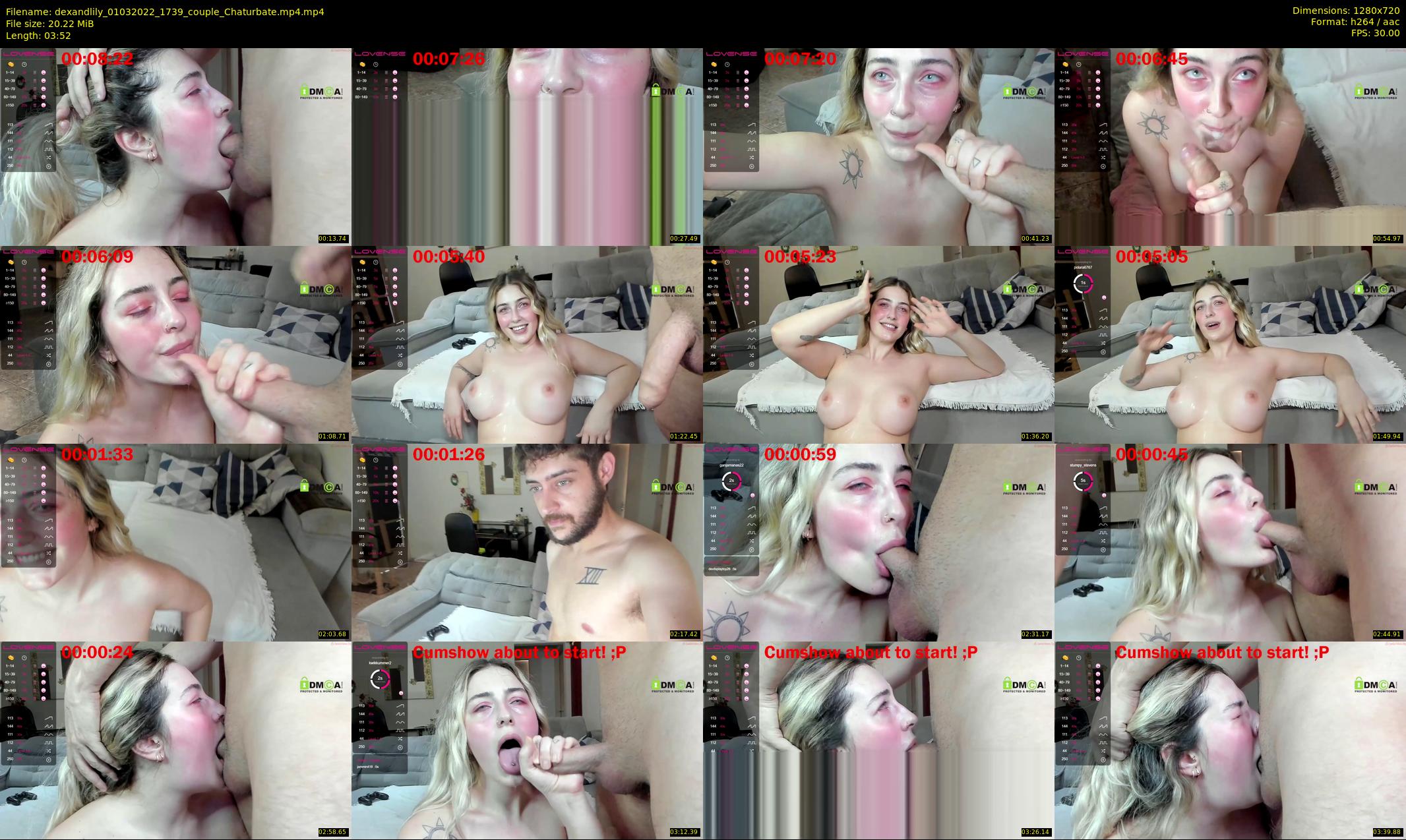 dexandlily — 4 minute Chaturbate couple cam show recording, 720p, Mar 1, 2022