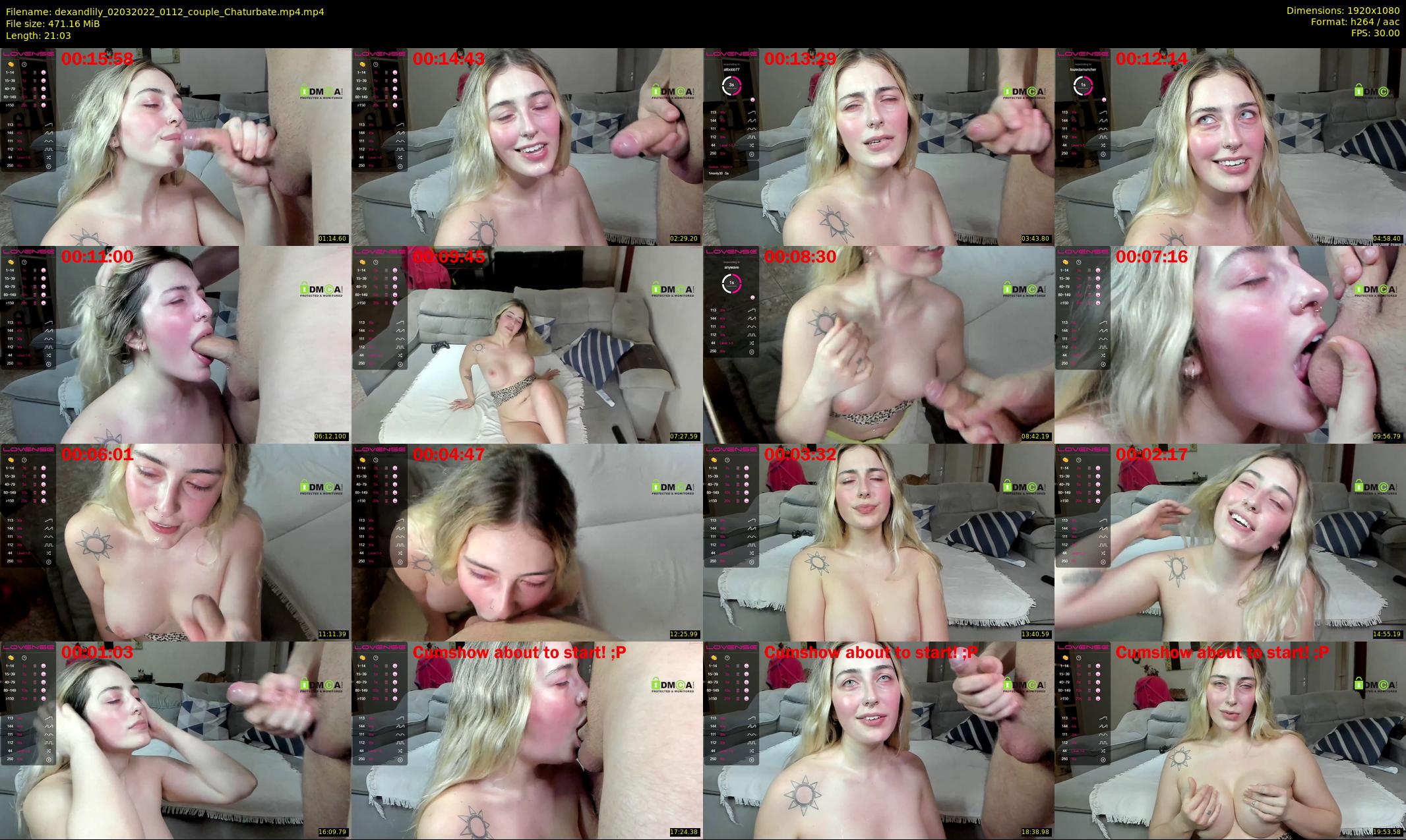dexandlily — 22 minute Chaturbate couple cam show recording, 1080p, Mar 2, 2022