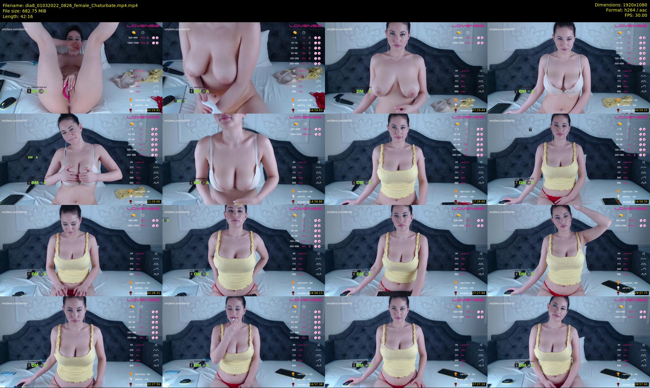 dia8 — 43 minute Chaturbate female cam show recording, 1080p, Mar 1, 2022