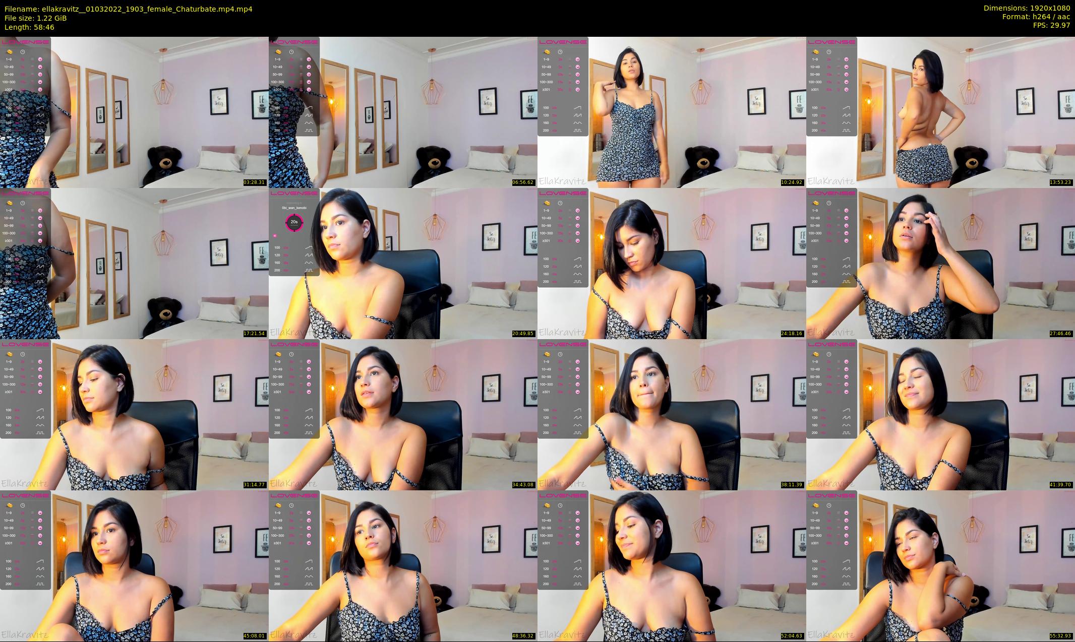 ellakravitz_ — 59 minute Chaturbate female cam show recording, 1080p, Mar 1, 2022