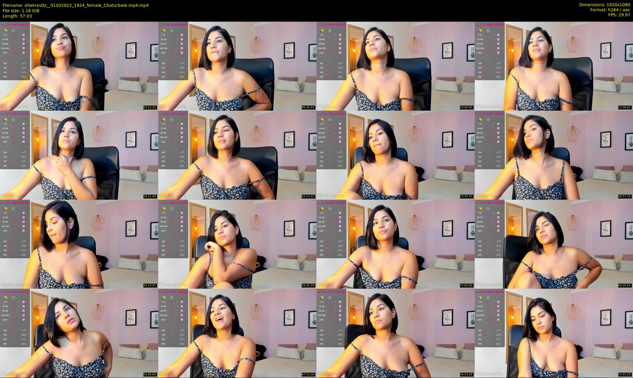 ellakravitz_ — 58 minute Chaturbate female cam show recording, 1080p, Mar 1, 2022