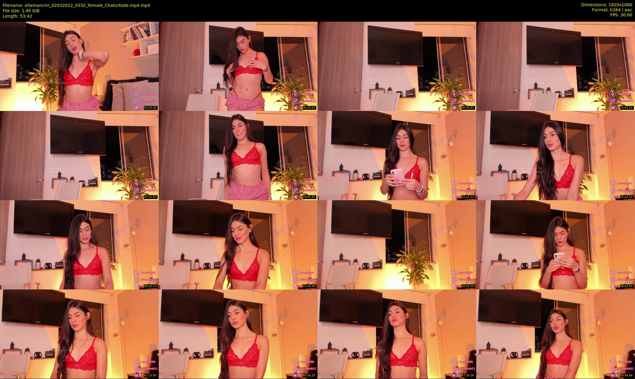 ellamancini — 54 minute Chaturbate female cam show recording, 1080p, Mar 2, 2022
