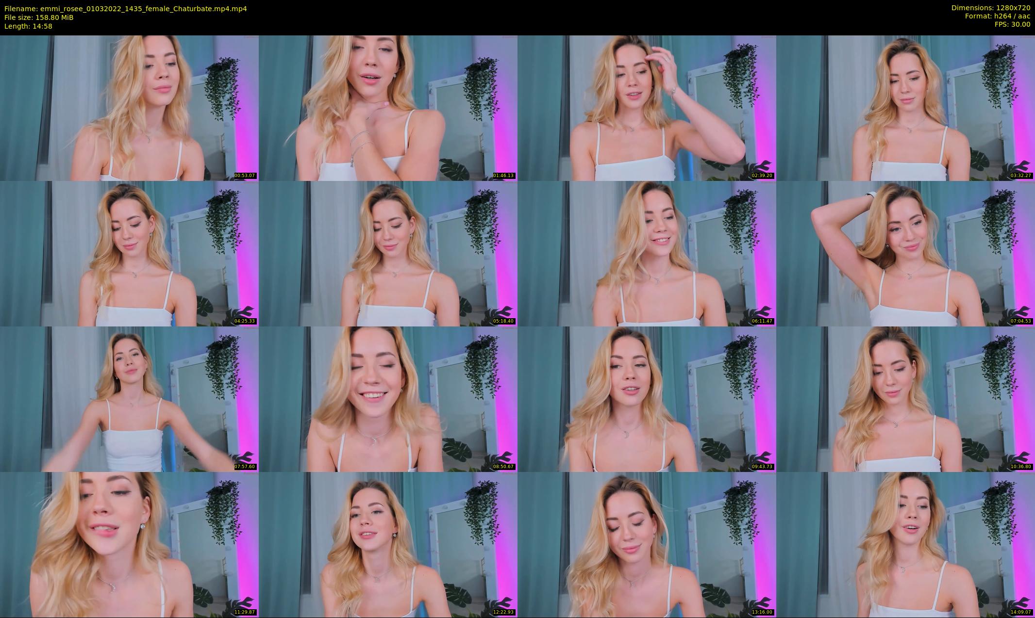 emmi_rosee — 15 minute Chaturbate female cam show recording, 720p, Mar 1, 2022