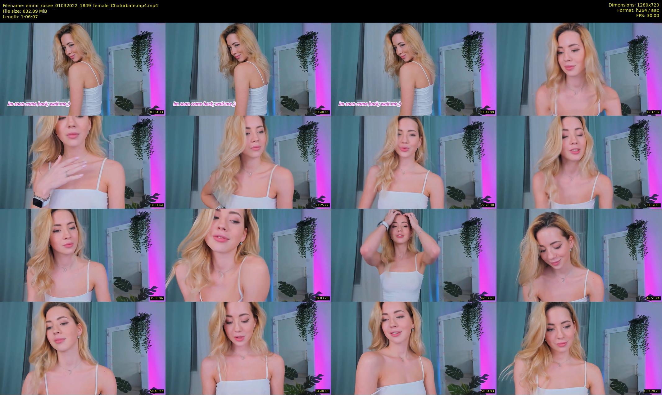 emmi_rosee — 67 minute Chaturbate female cam show recording, 720p, Mar 1, 2022