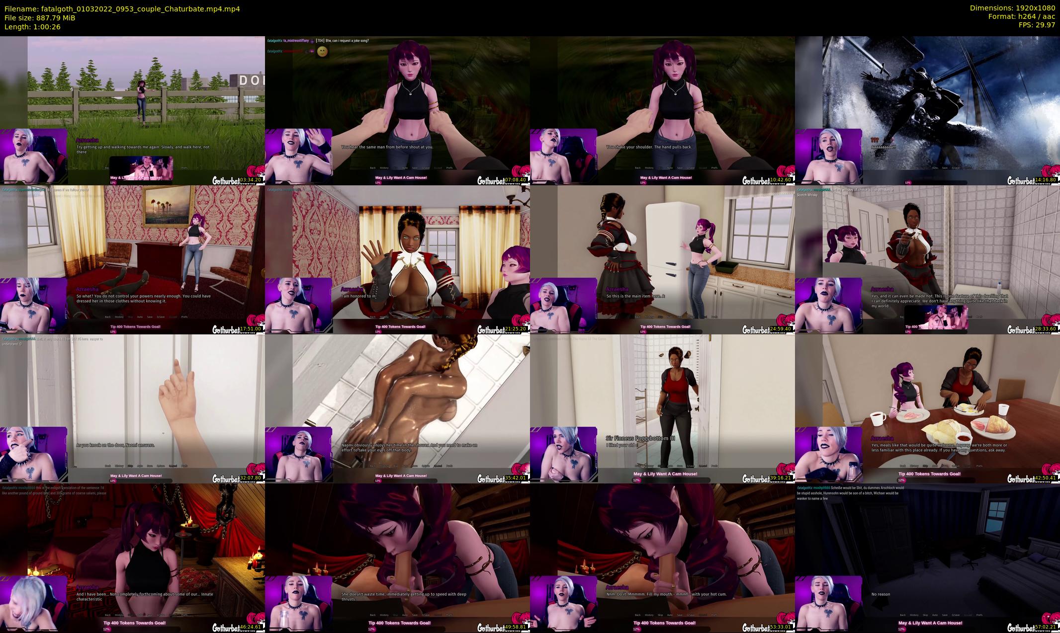 fatalgoth — 61 minute Chaturbate couple cam show recording, 1080p, Mar 1, 2022