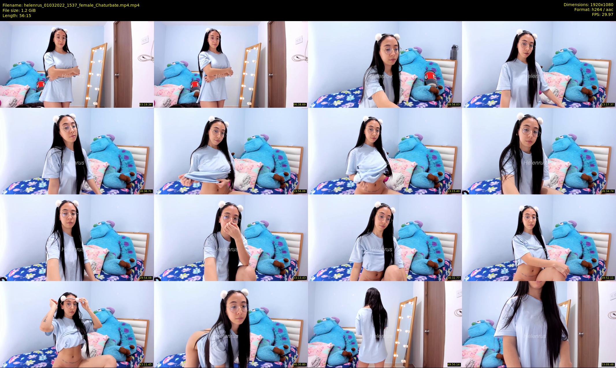 helenrus — 57 minute Chaturbate female cam show recording, 1080p, Mar 1, 2022