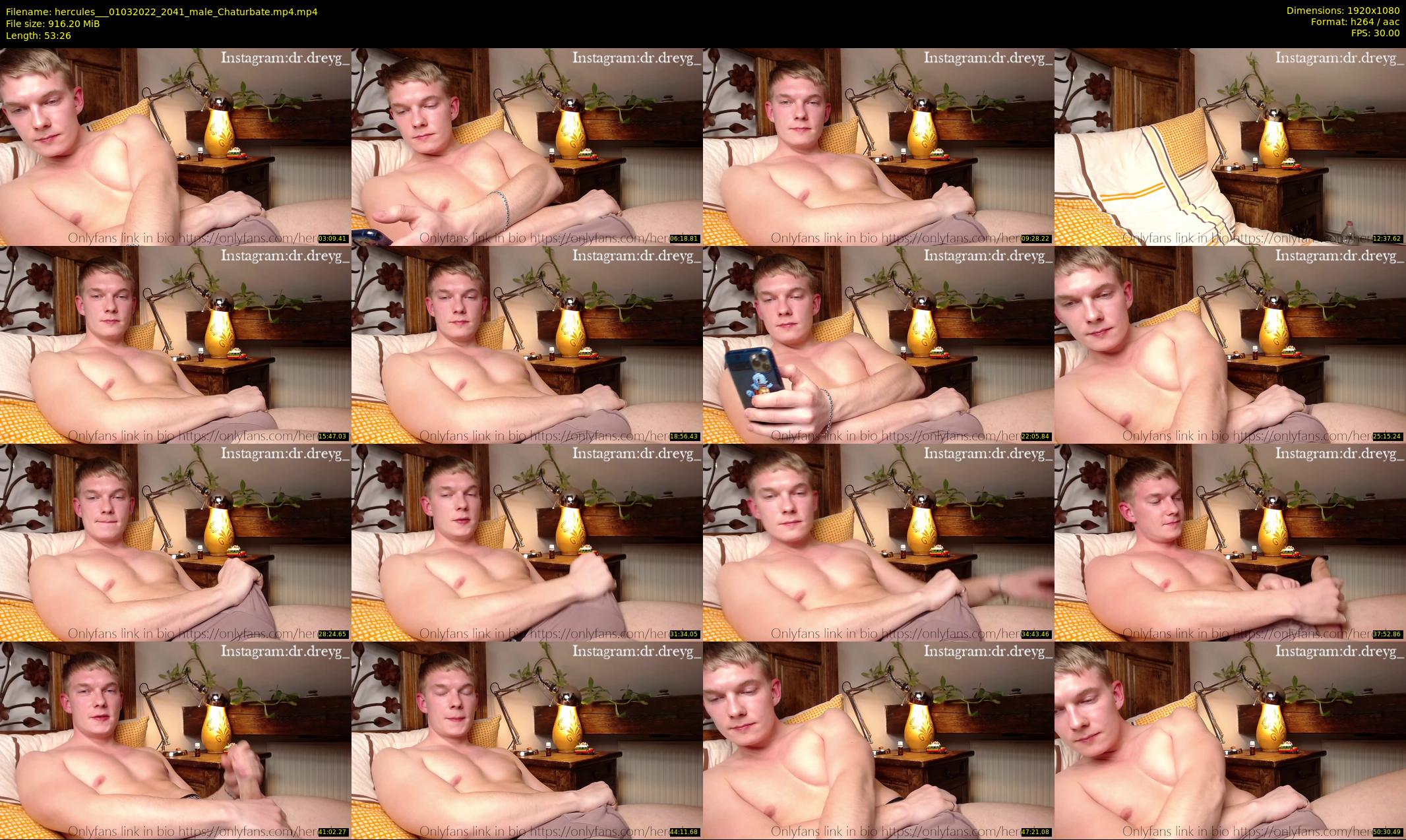 hercules__ — 54 minute Chaturbate male cam show recording, 1080p, Mar 1, 2022