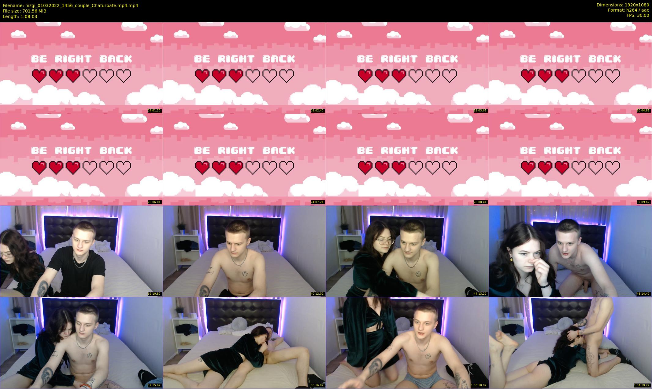 hizgi — 69 minute Chaturbate couple cam show recording, 1080p, Mar 1, 2022