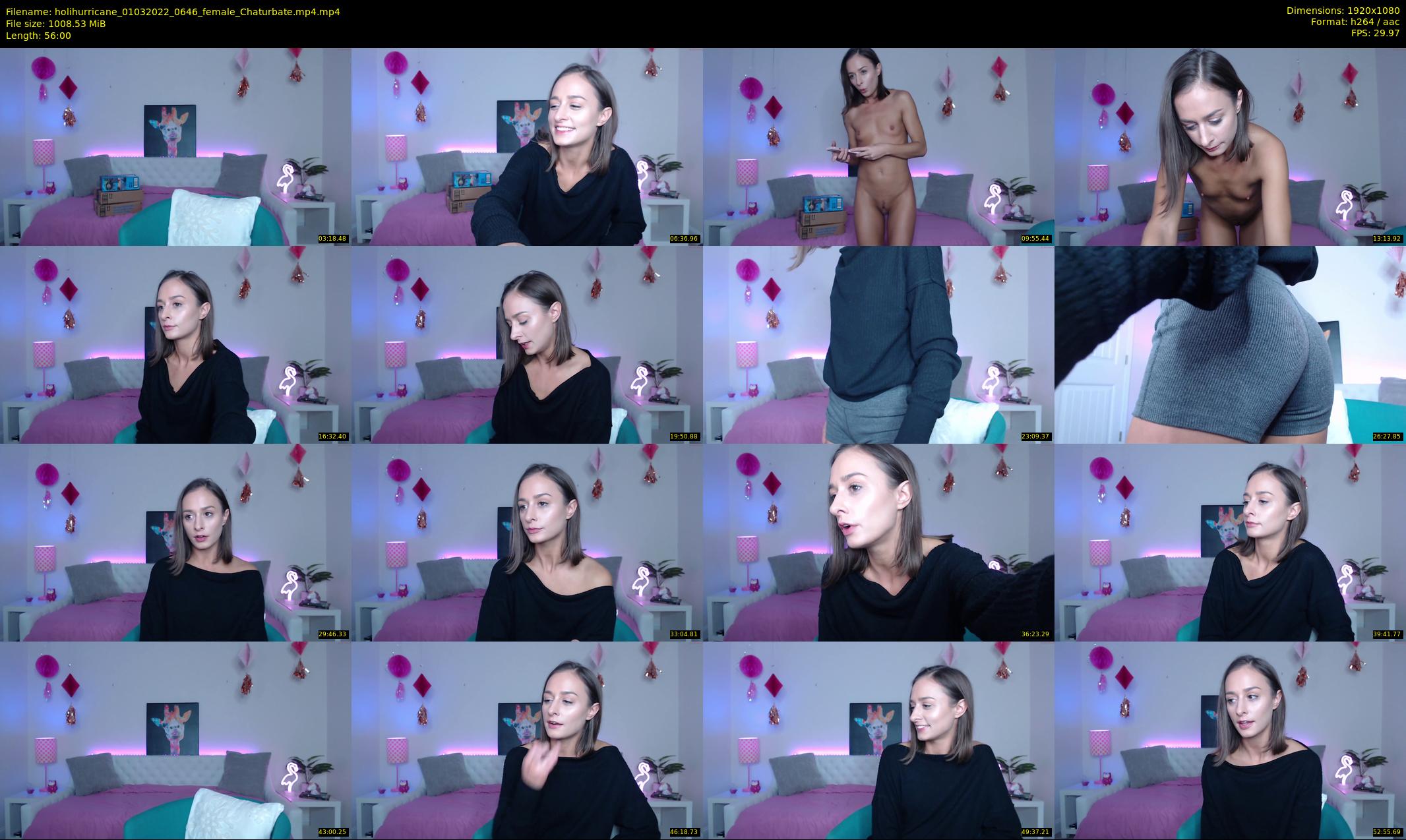 holihurricane — 56 minute Chaturbate female cam show recording, 1080p, Mar 1, 2022