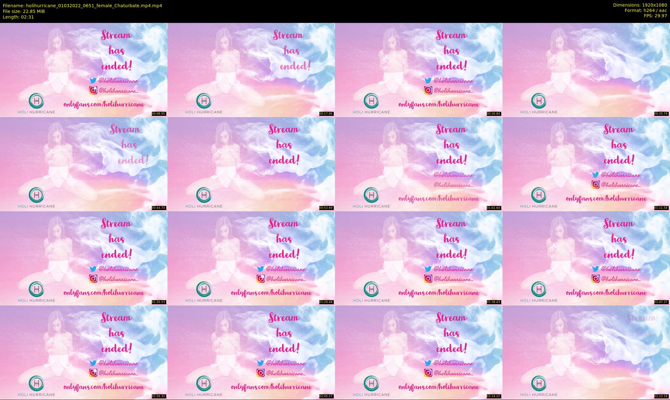 holihurricane — 3 minute Chaturbate female cam show recording, 1080p, Mar 1, 2022