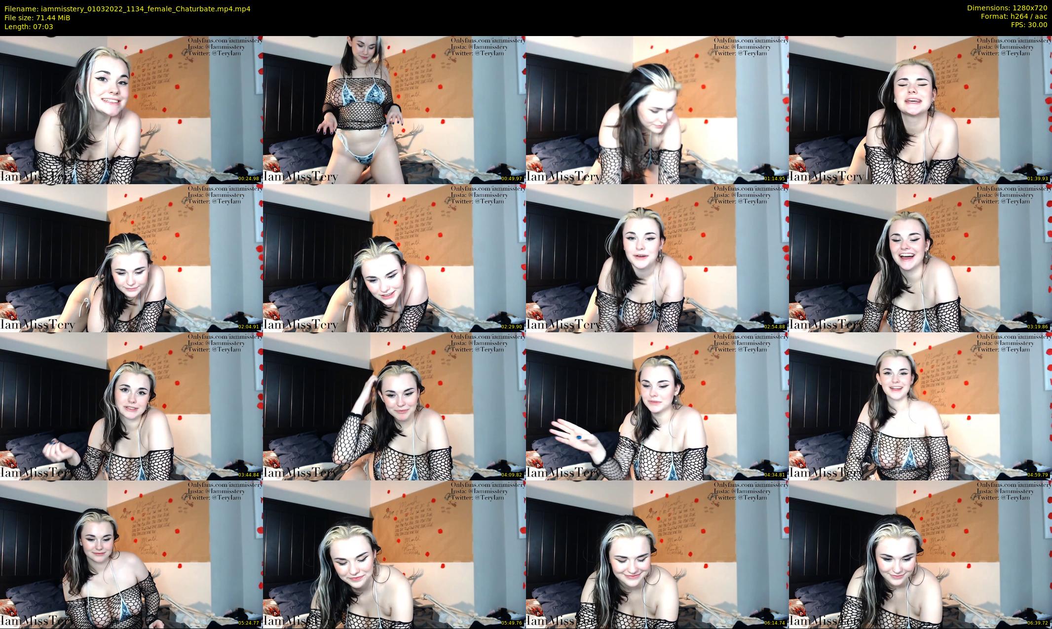 iammisstery — 8 minute Chaturbate female cam show recording, 720p, Mar 1, 2022
