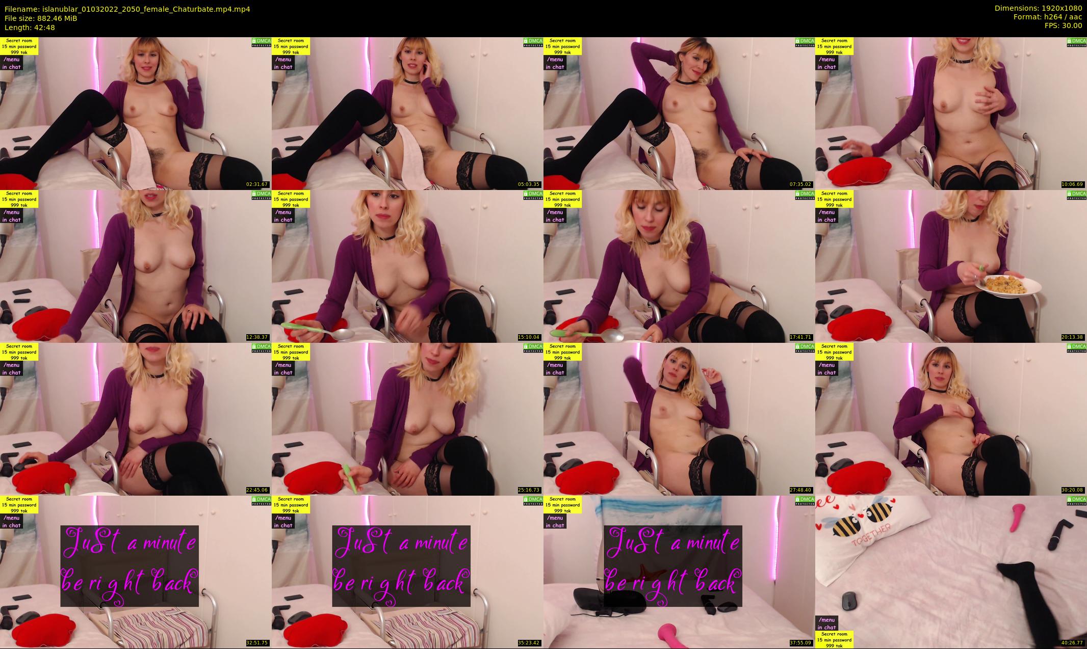 islanublar — 43 minute Chaturbate female cam show recording, 1080p, Mar 1, 2022