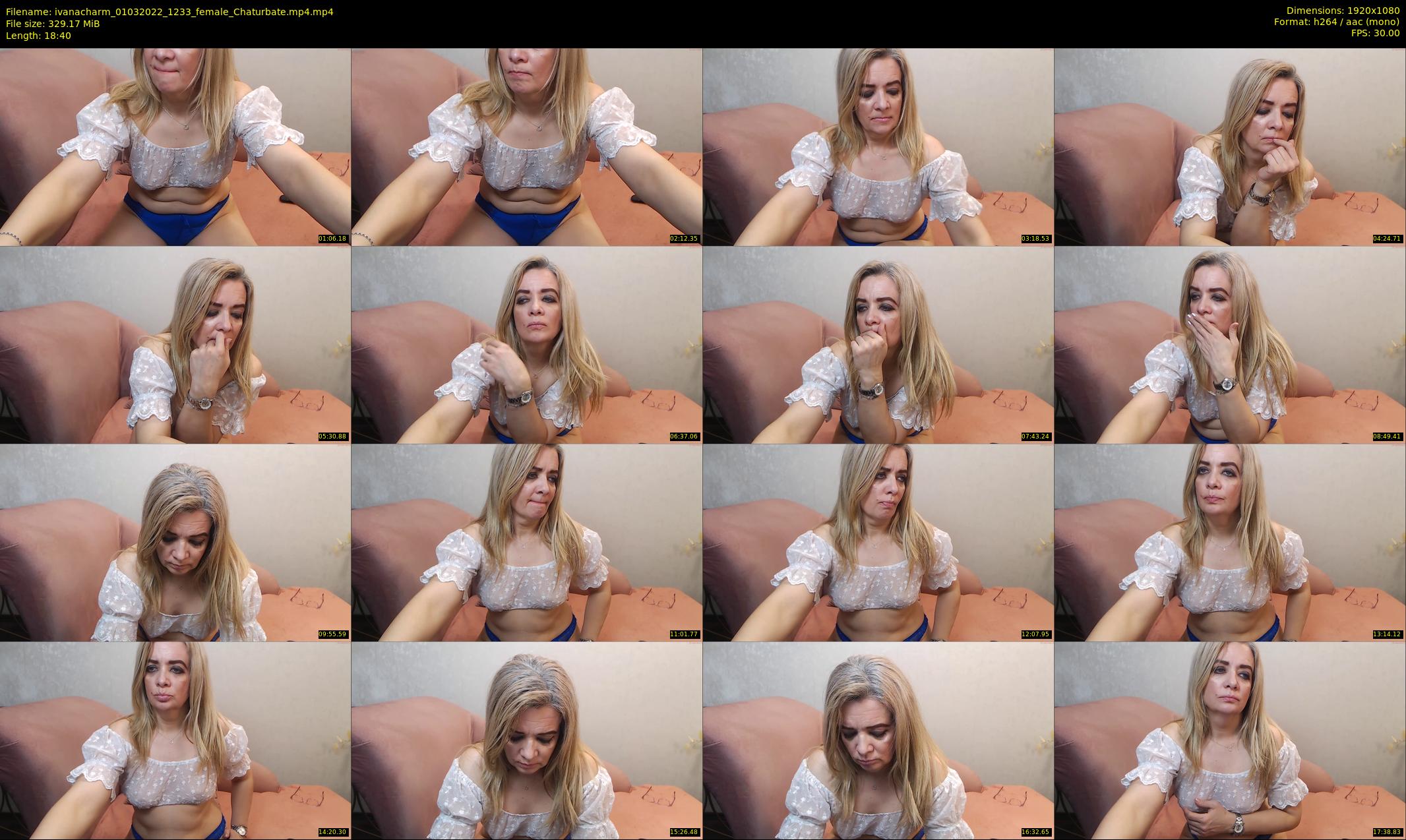 ivanacharm — 19 minute Chaturbate female cam show recording, 1080p, Mar 1, 2022