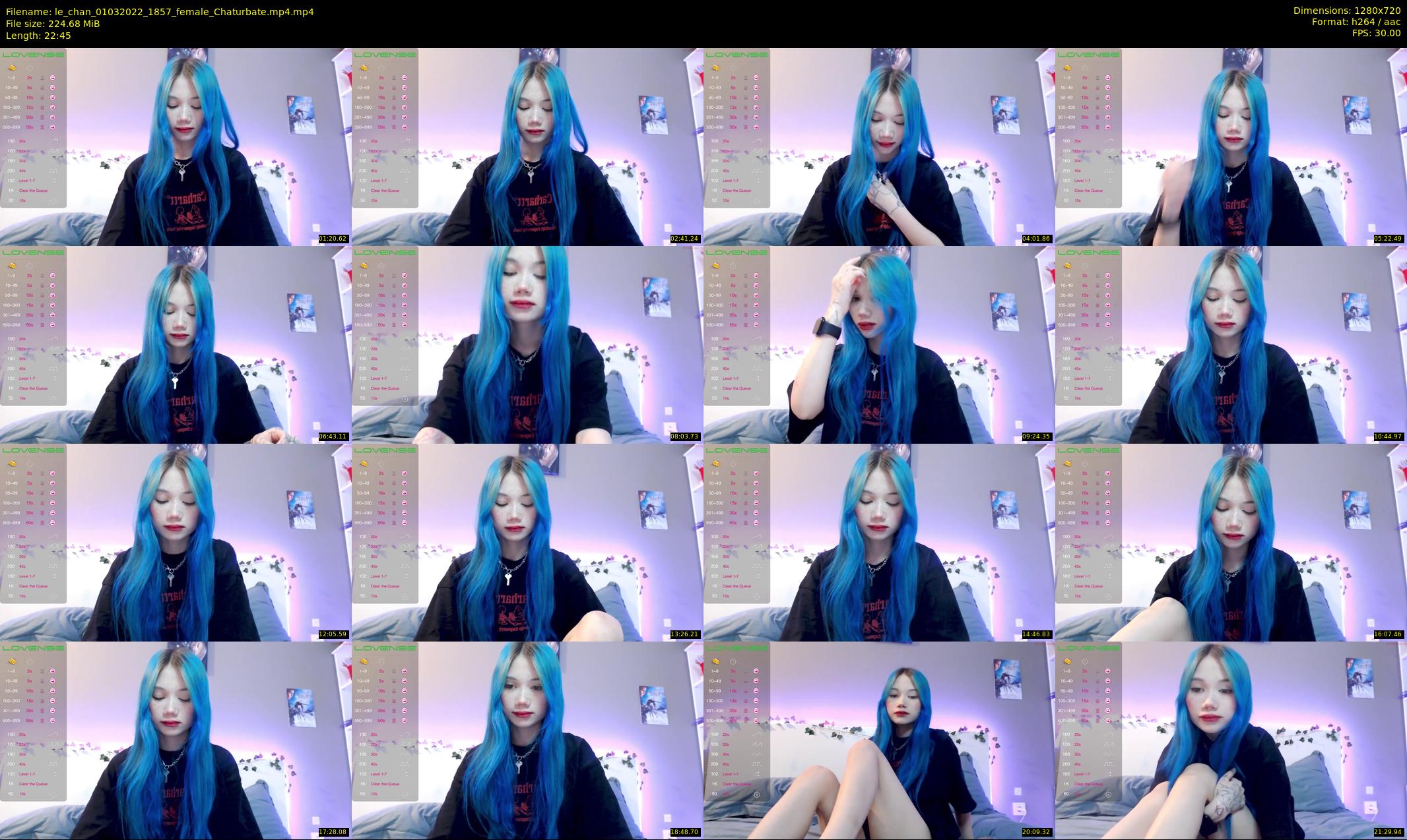 le_chan — 23 minute Chaturbate female cam show recording, 720p, Mar 1, 2022