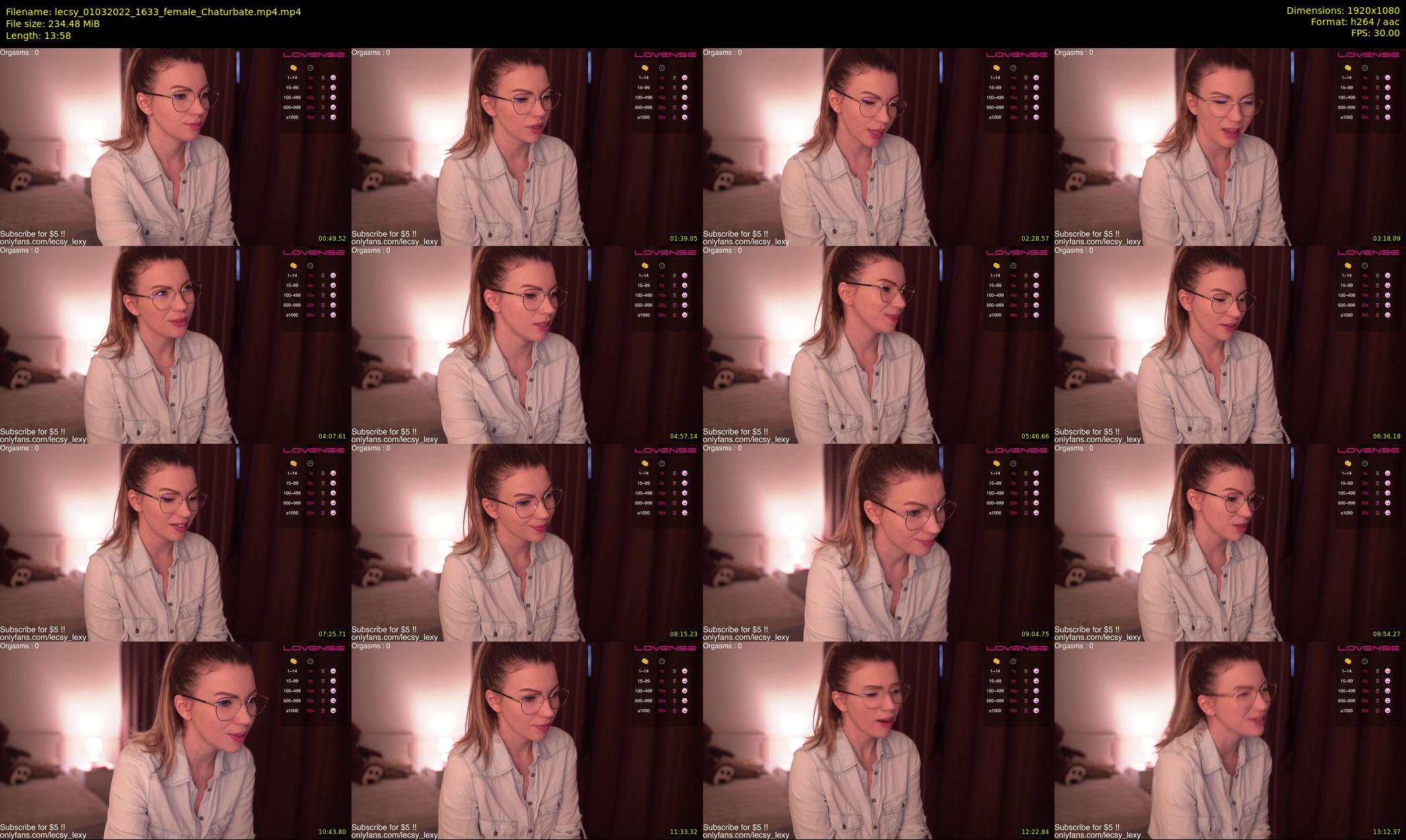 lecsy — 14 minute Chaturbate female cam show recording, 1080p, Mar 1, 2022