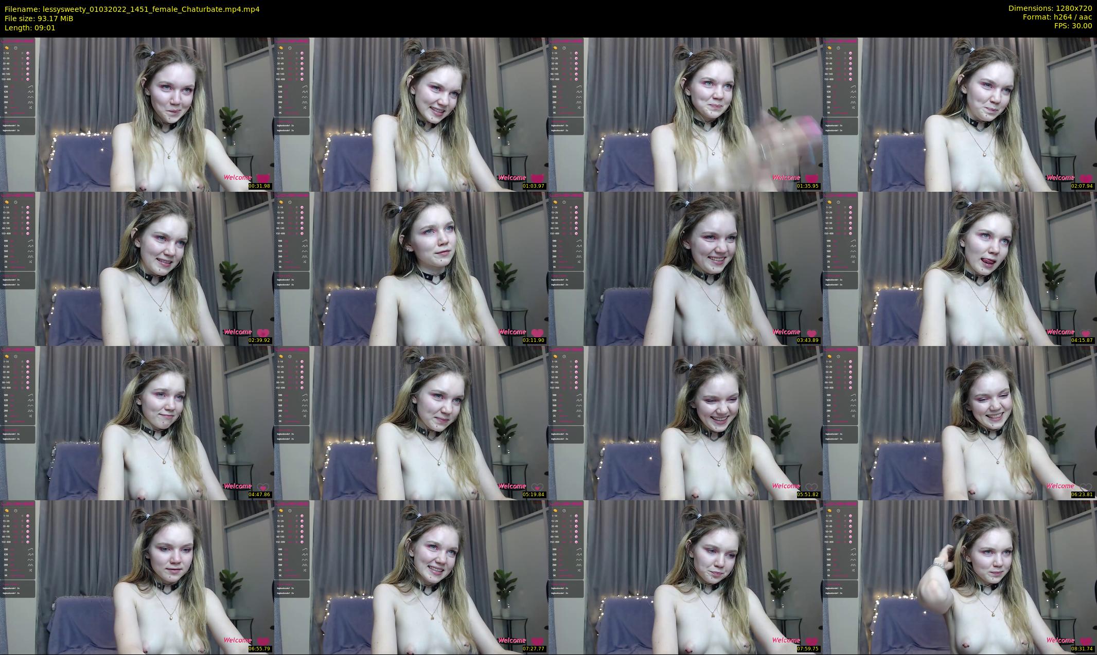 lessysweety — 10 minute Chaturbate female cam show recording, 720p, Mar 1, 2022