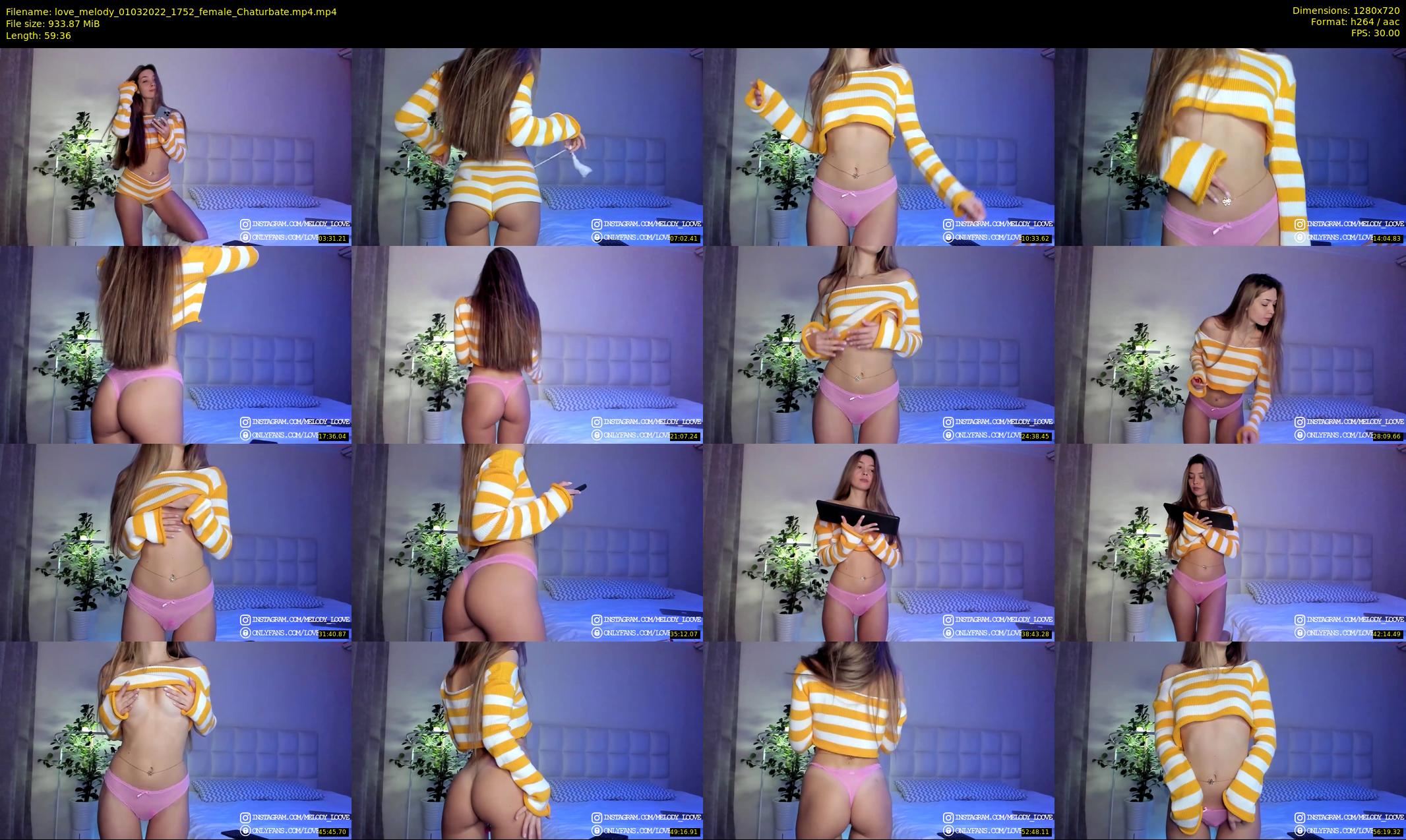 love_melody — 60 minute Chaturbate female cam show recording, 720p, Mar 1, 2022