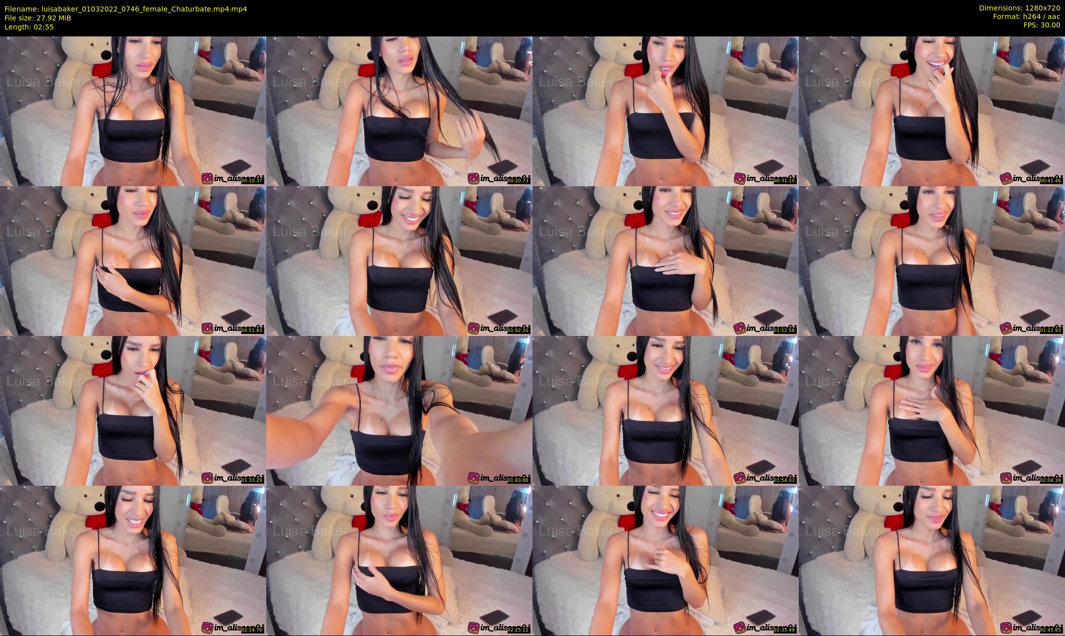 luisabaker — 3 minute Chaturbate female cam show recording, 720p, Mar 1, 2022