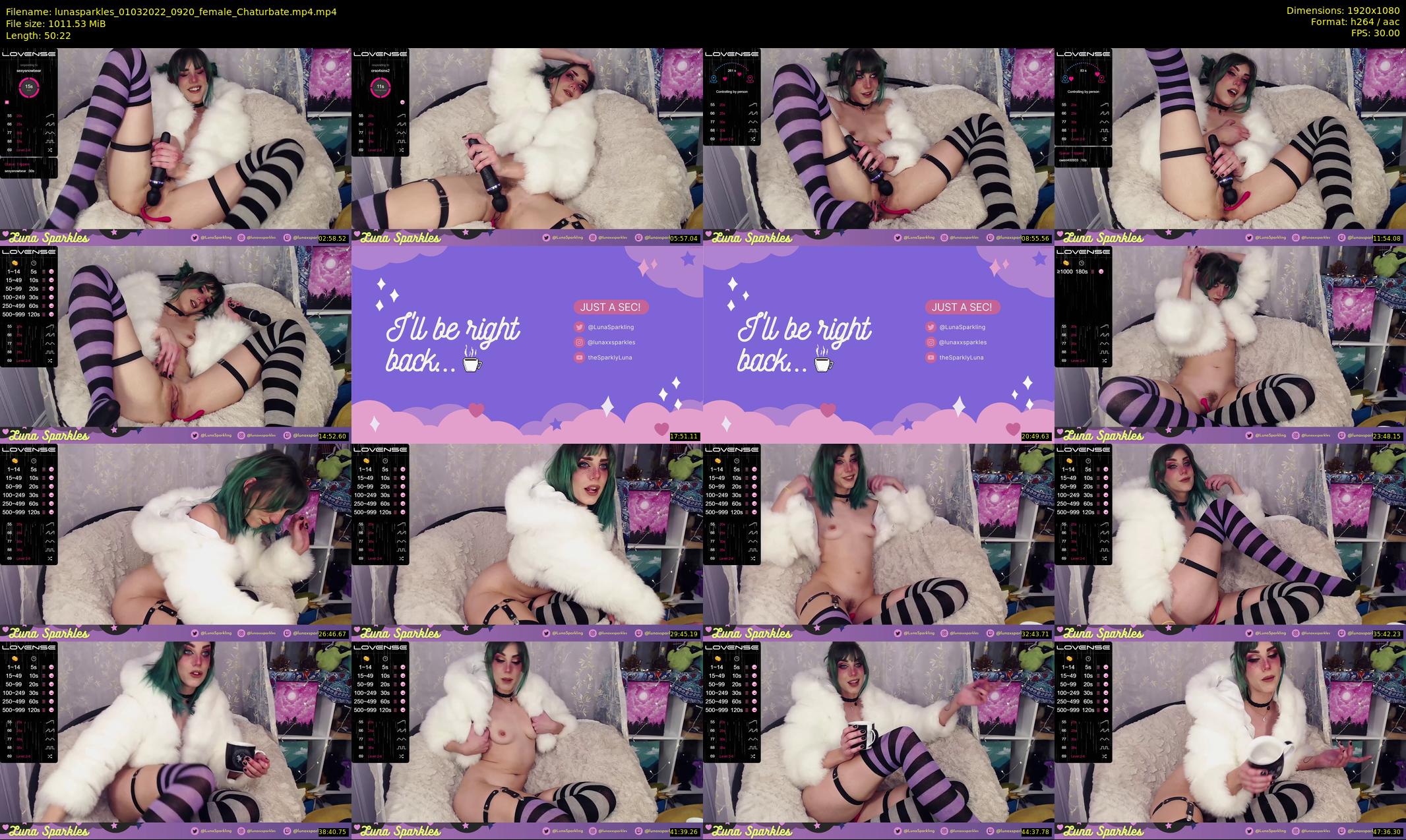 lunasparkles — 51 minute Chaturbate female cam show recording, 1080p, Mar 1, 2022