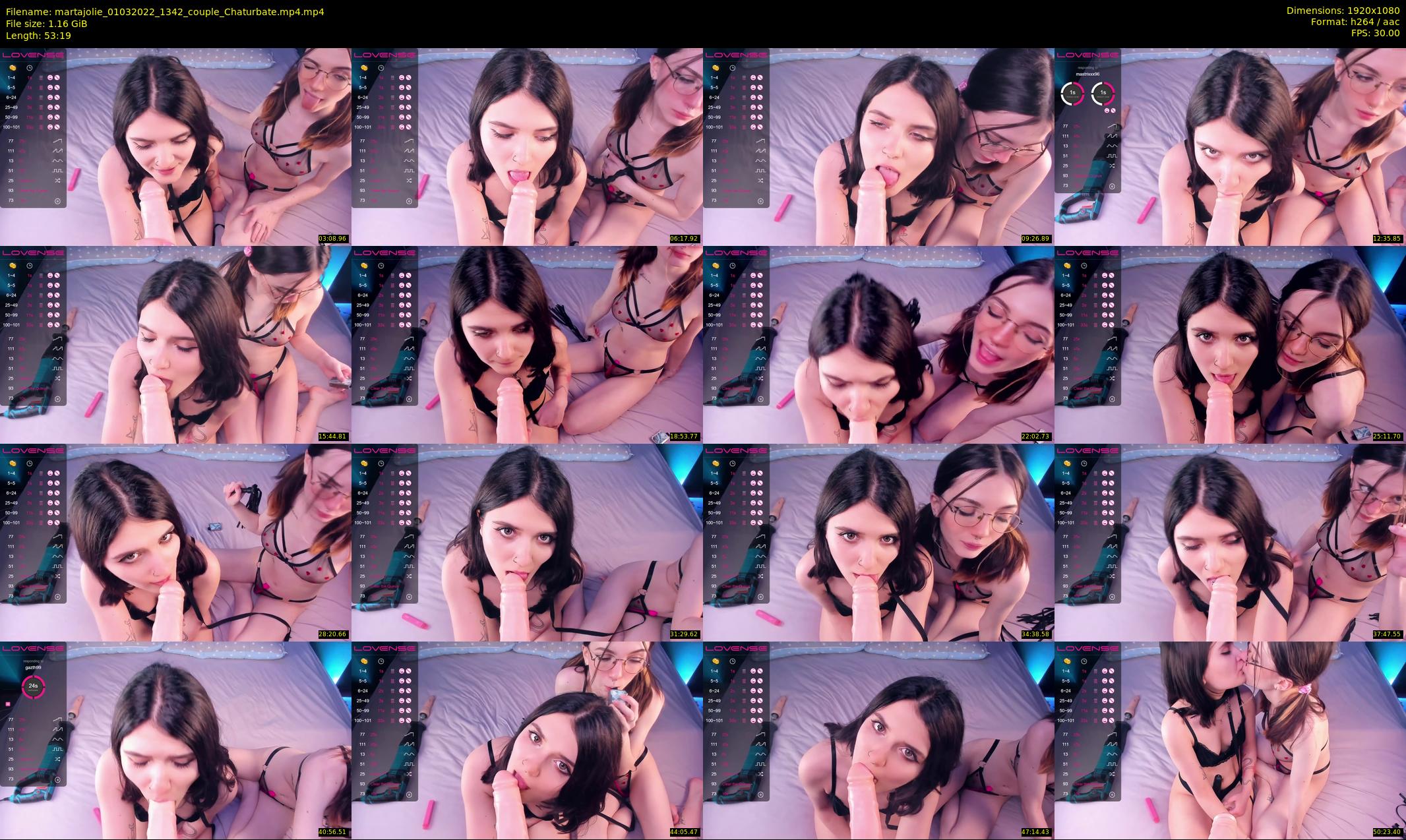 martajolie — 54 minute Chaturbate female cam show recording, 1080p, Mar 1, 2022