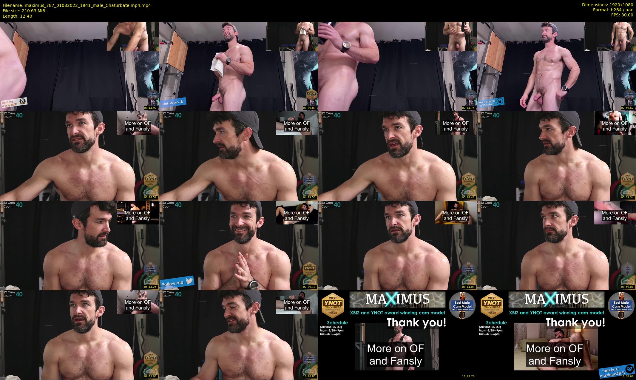 maximus_787 — 13 minute Chaturbate male cam show recording, 1080p, Mar 1, 2022