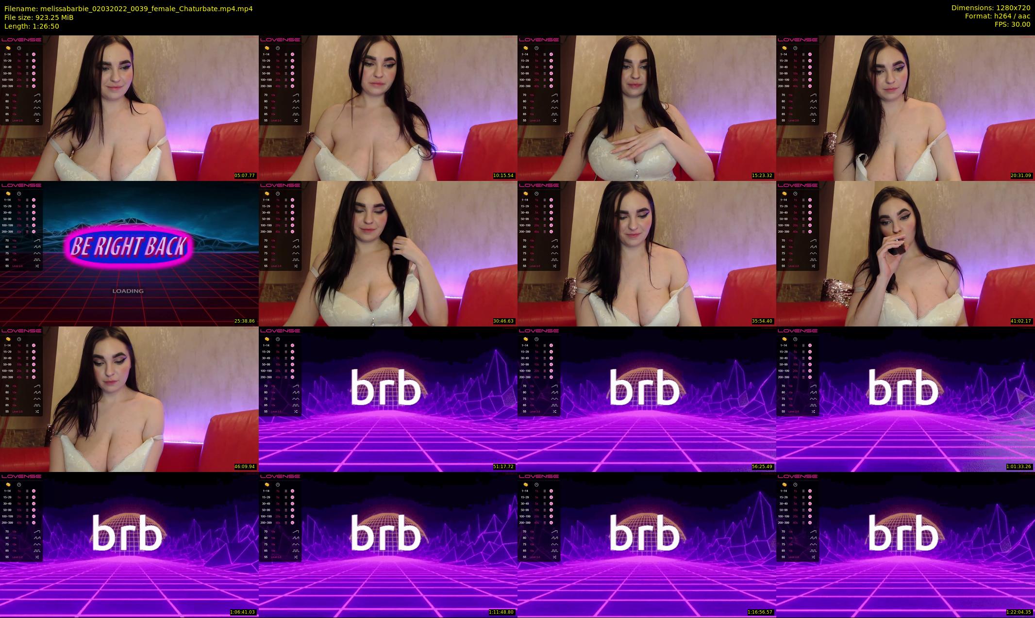 melissabarbie — 87 minute Chaturbate couple cam show recording, 720p, Mar 2, 2022