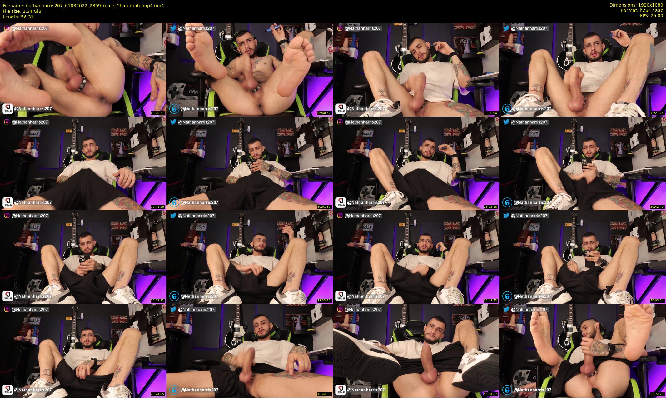 nathanharris207 — 57 minute Chaturbate male cam show recording, 1080p, Mar 1, 2022