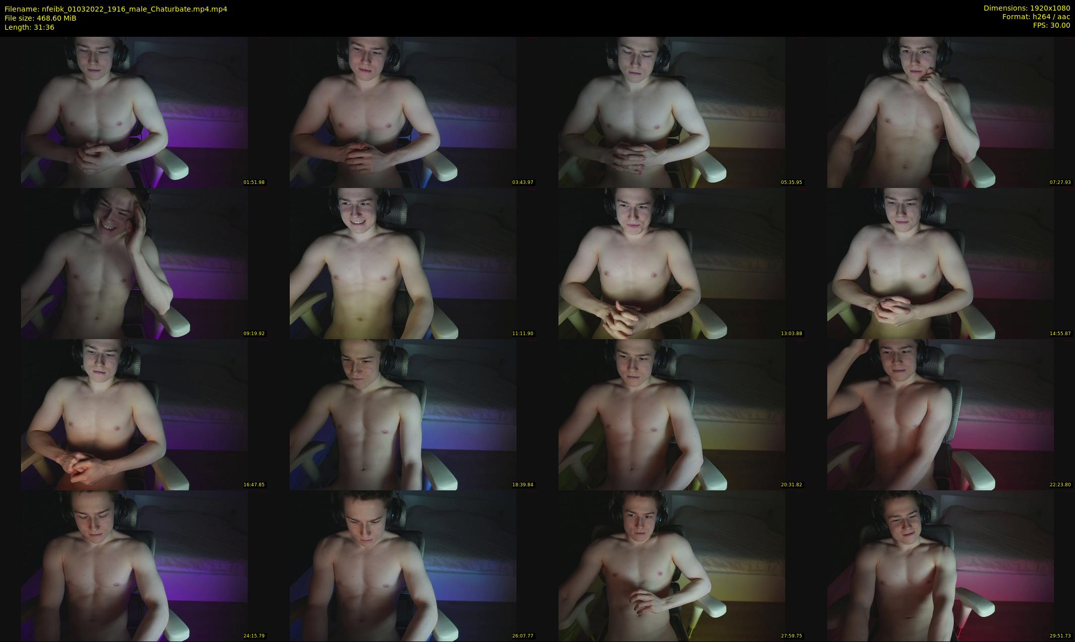 nfeibk — 32 minute Chaturbate male cam show recording, 1080p, Mar 1, 2022