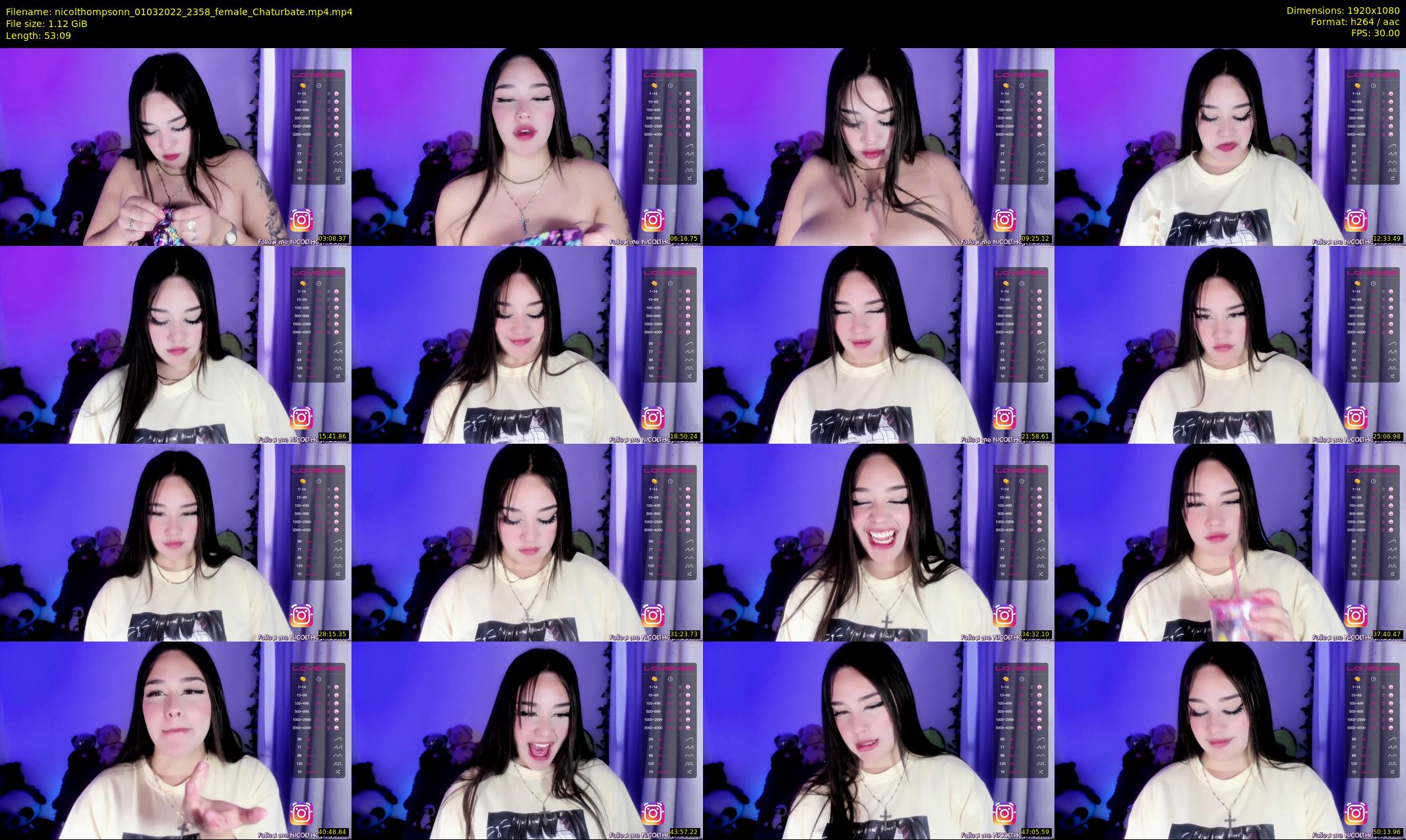 nicolthompsonn — 54 minute Chaturbate female cam show recording, 1080p, Mar 1, 2022