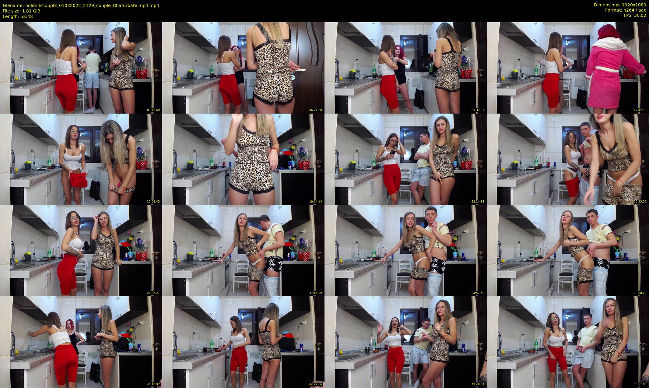 nolimitscoupl3 — 54 minute Chaturbate couple cam show recording, 1080p, Mar 1, 2022