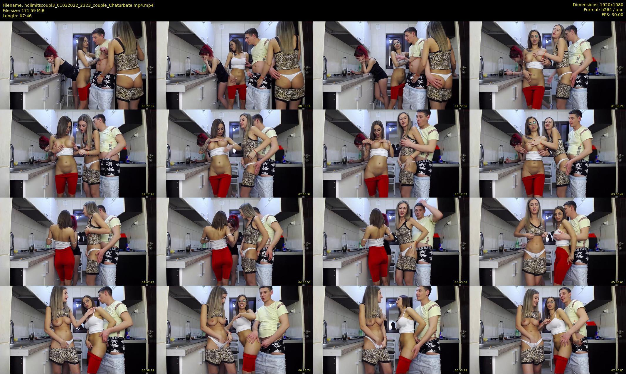 nolimitscoupl3 — 8 minute Chaturbate couple cam show recording, 1080p, Mar 1, 2022