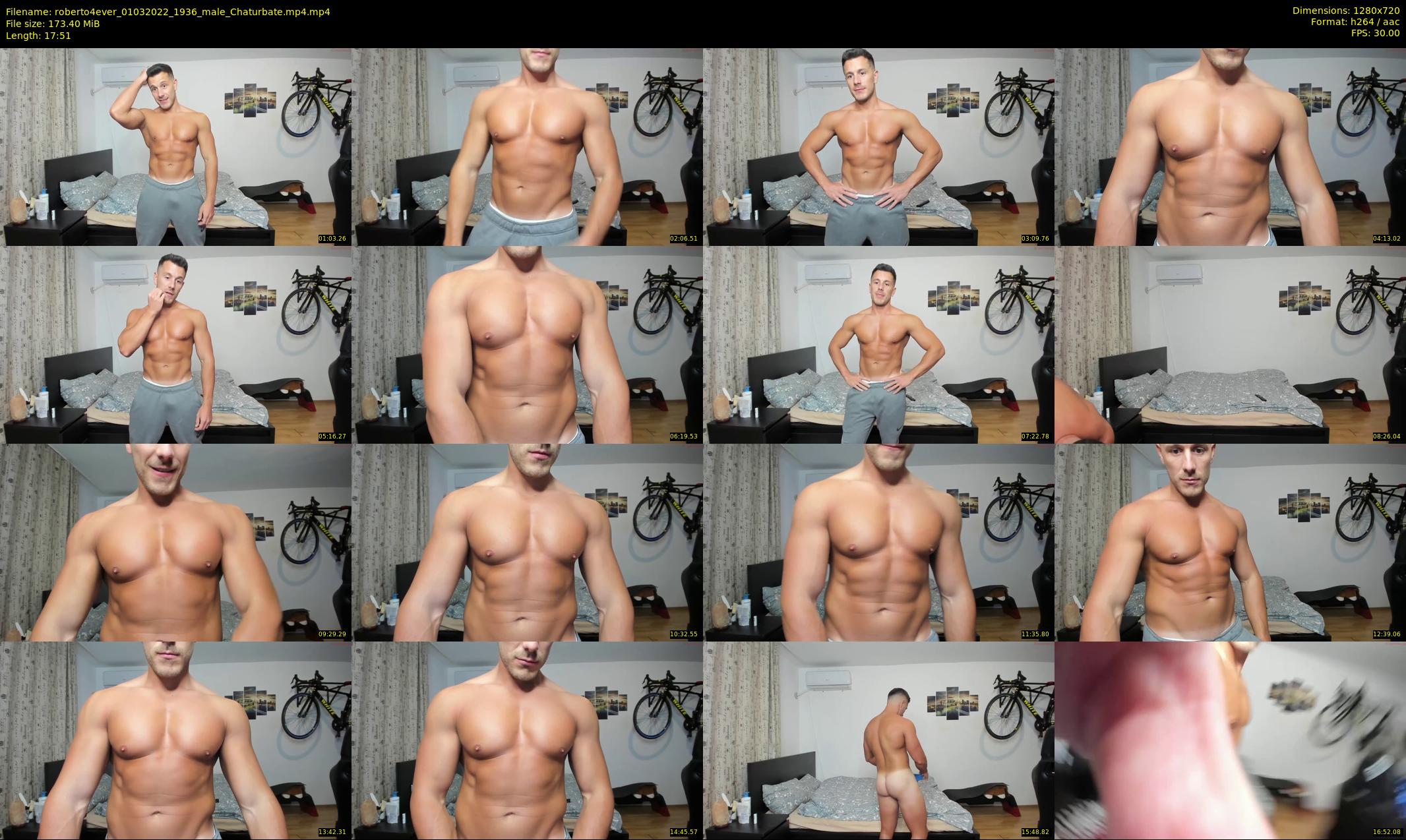 roberto4ever — 18 minute Chaturbate male cam show recording, 720p, Mar 1, 2022