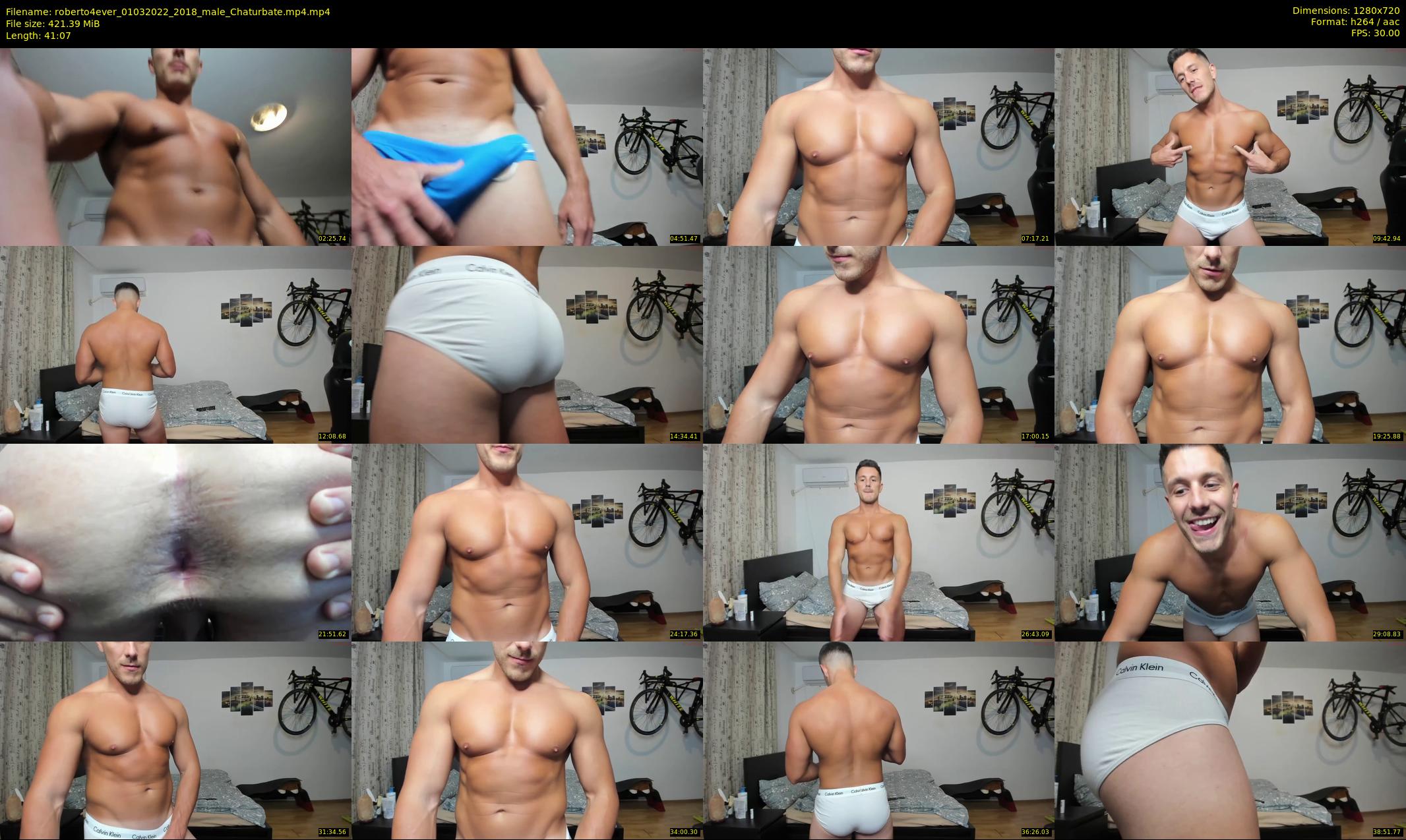 roberto4ever — 42 minute Chaturbate male cam show recording, 720p, Mar 1, 2022