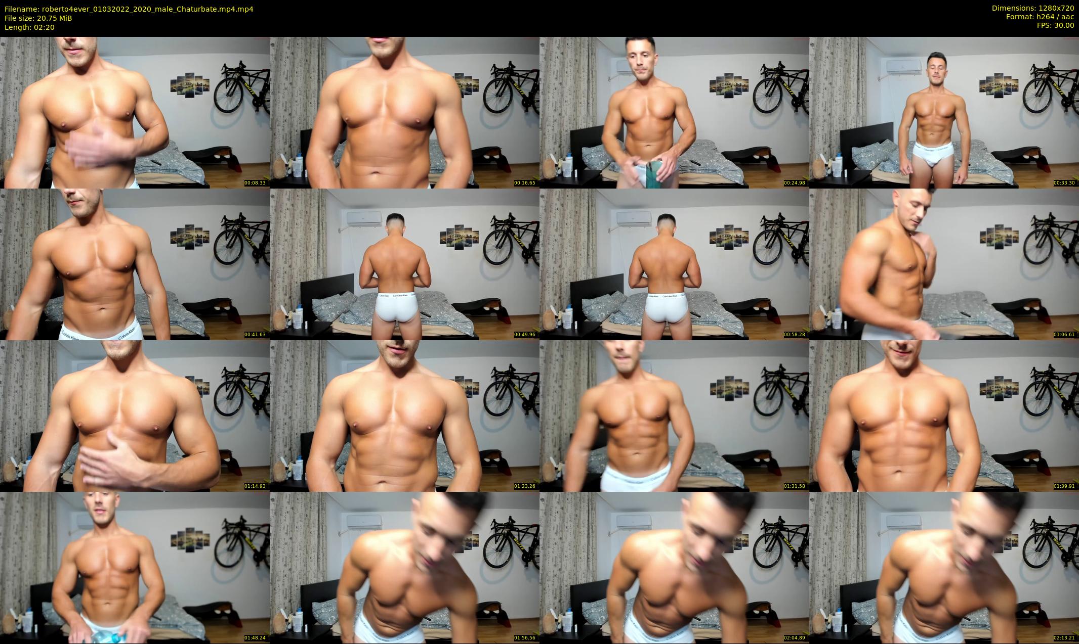 roberto4ever — 3 minute Chaturbate male cam show recording, 720p, Mar 1, 2022