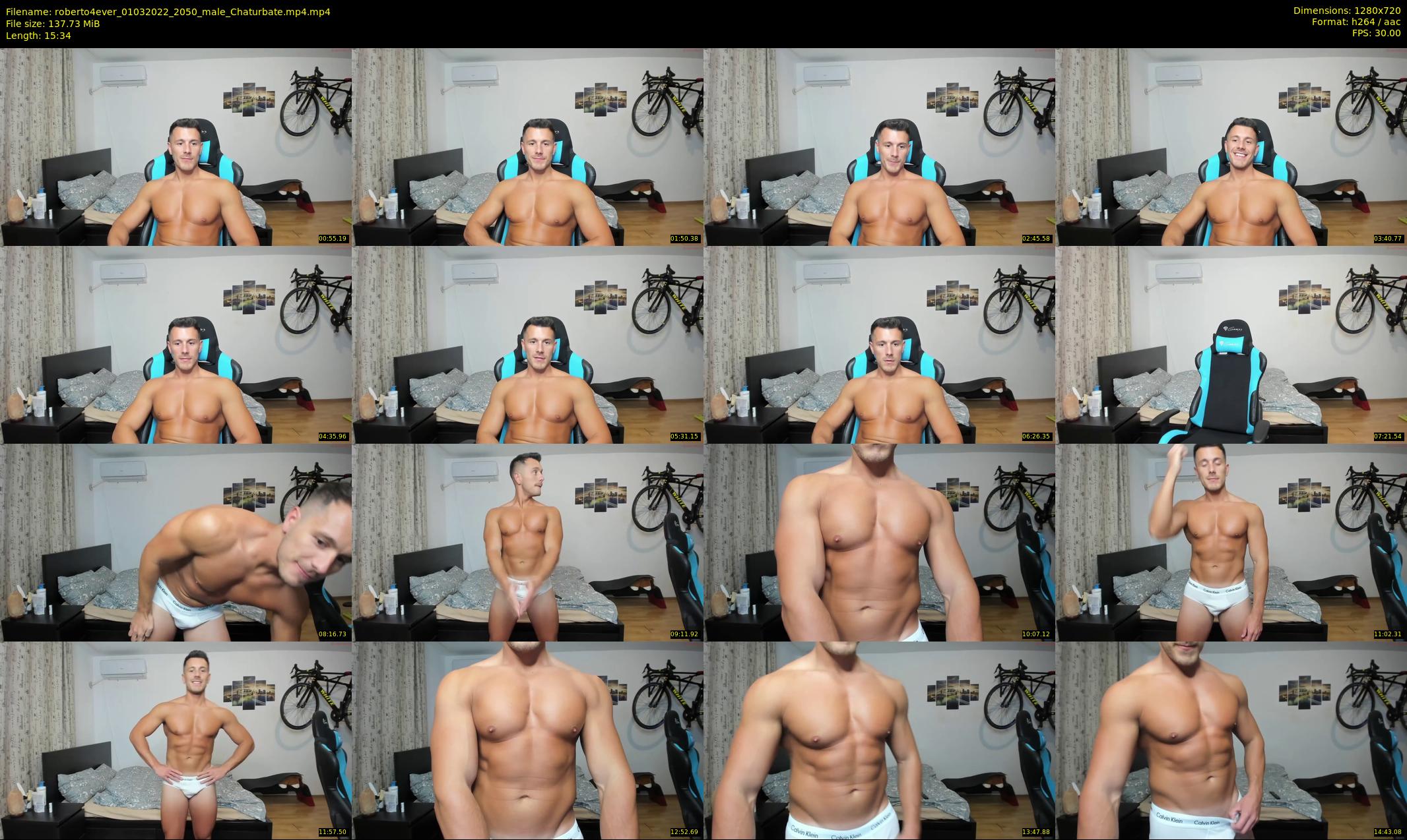 roberto4ever — 16 minute Chaturbate male cam show recording, 720p, Mar 1, 2022