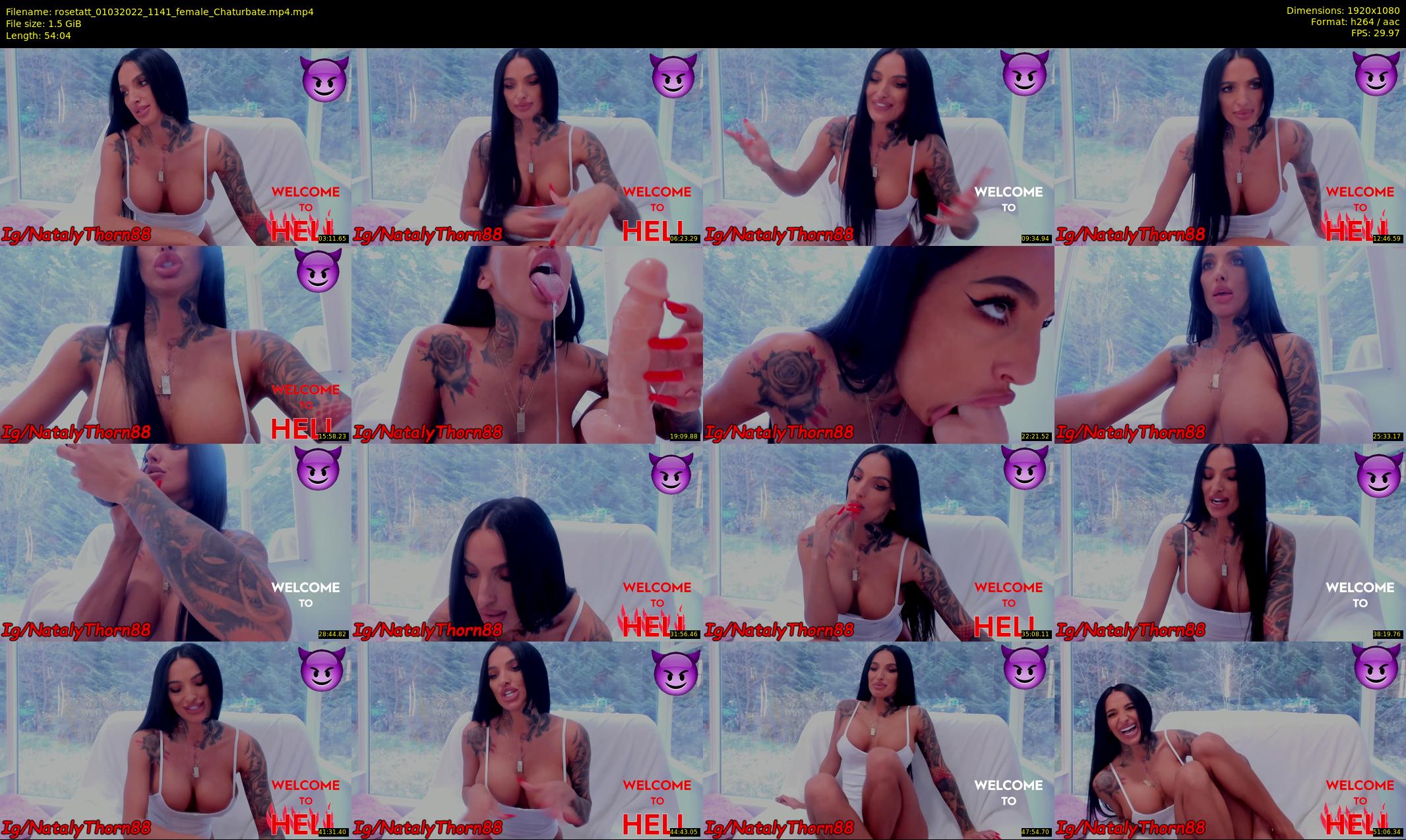 rosetatt — 55 minute Chaturbate female cam show recording, 1080p, Mar 1, 2022