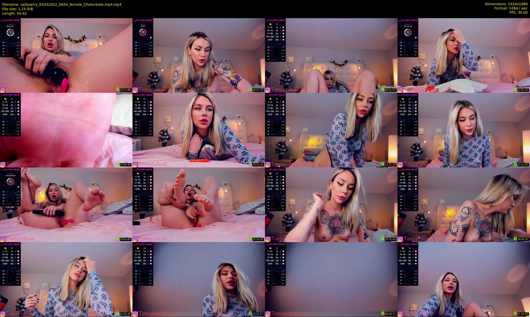 sallysarry — 55 minute Chaturbate couple cam show recording, 1080p, Mar 1, 2022