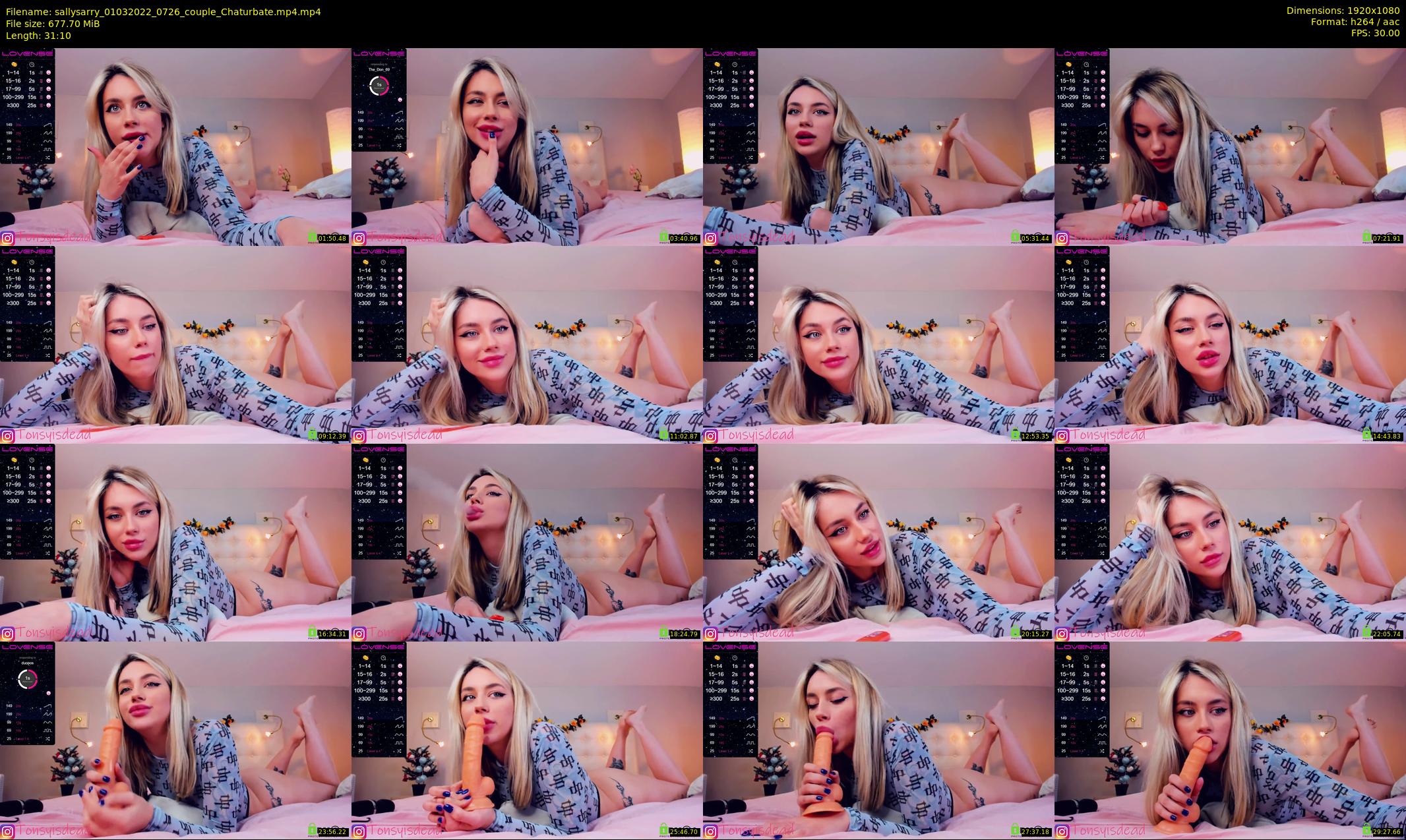 sallysarry — 32 minute Chaturbate couple cam show recording, 1080p, Mar 1, 2022