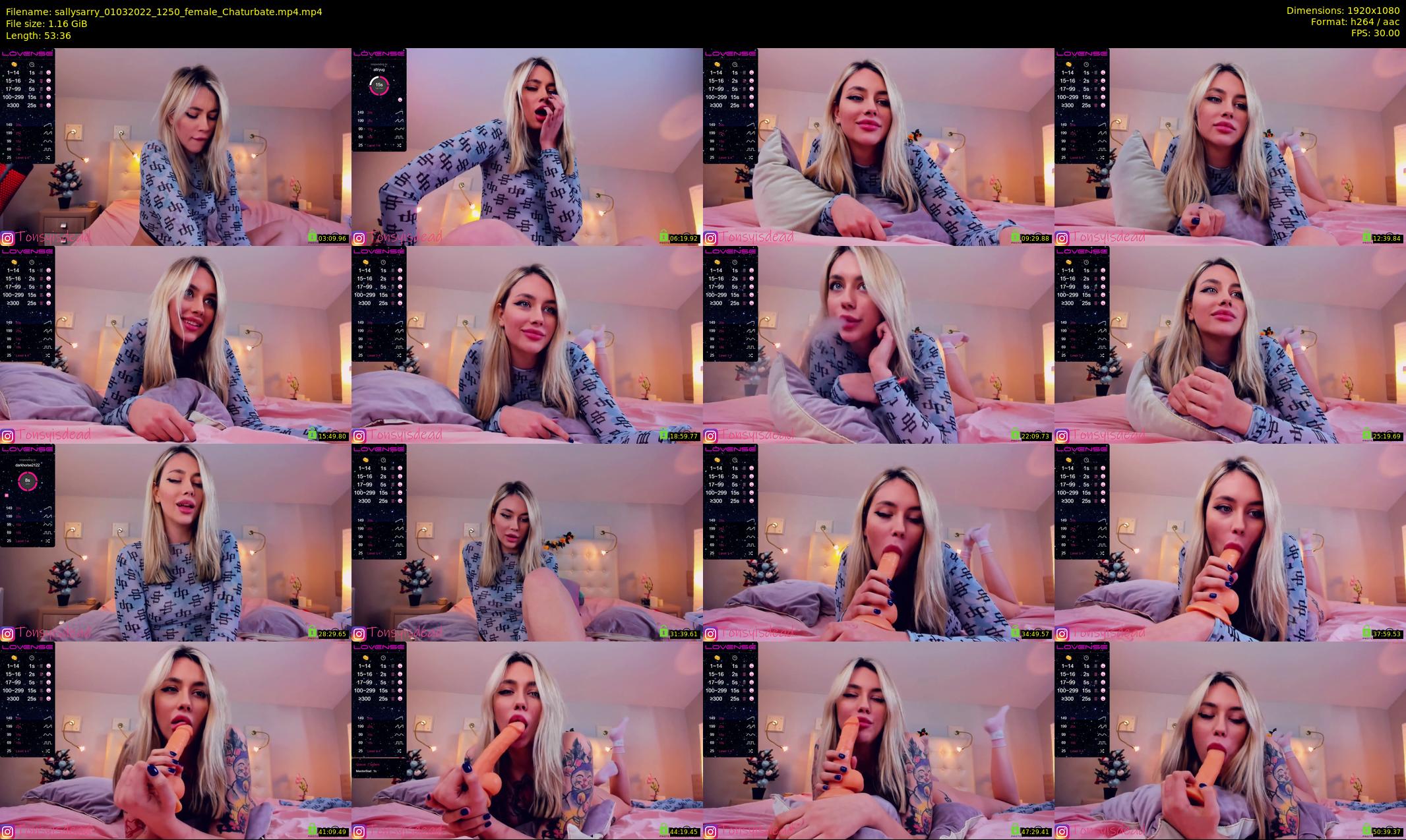 sallysarry — 54 minute Chaturbate couple cam show recording, 1080p, Mar 1, 2022