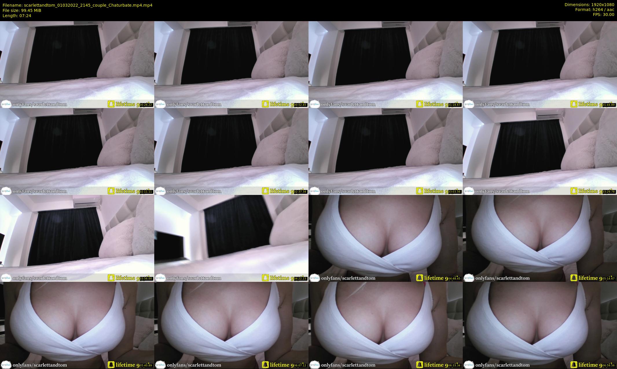 scarlettandtom — 8 minute Chaturbate couple cam show recording, 1080p, Mar 1, 2022