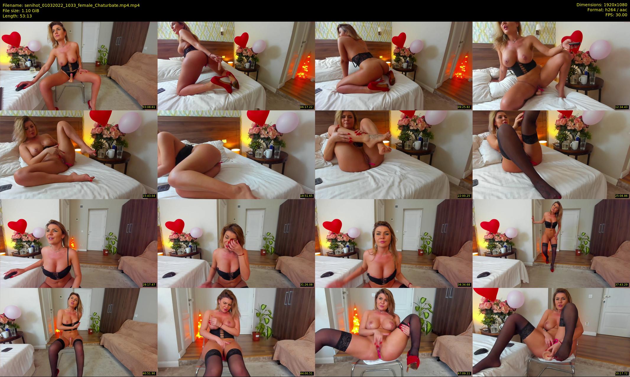 senihot — 54 minute Chaturbate female cam show recording, 1080p, Mar 1, 2022