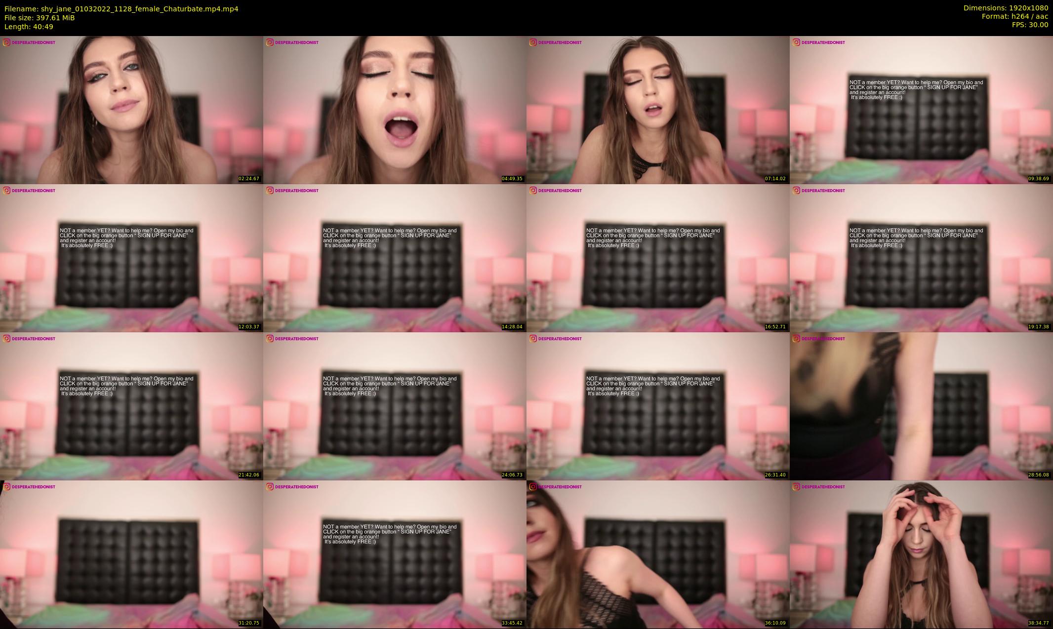 shy_jane — 41 minute Chaturbate female cam show recording, 1080p, Mar 1, 2022
