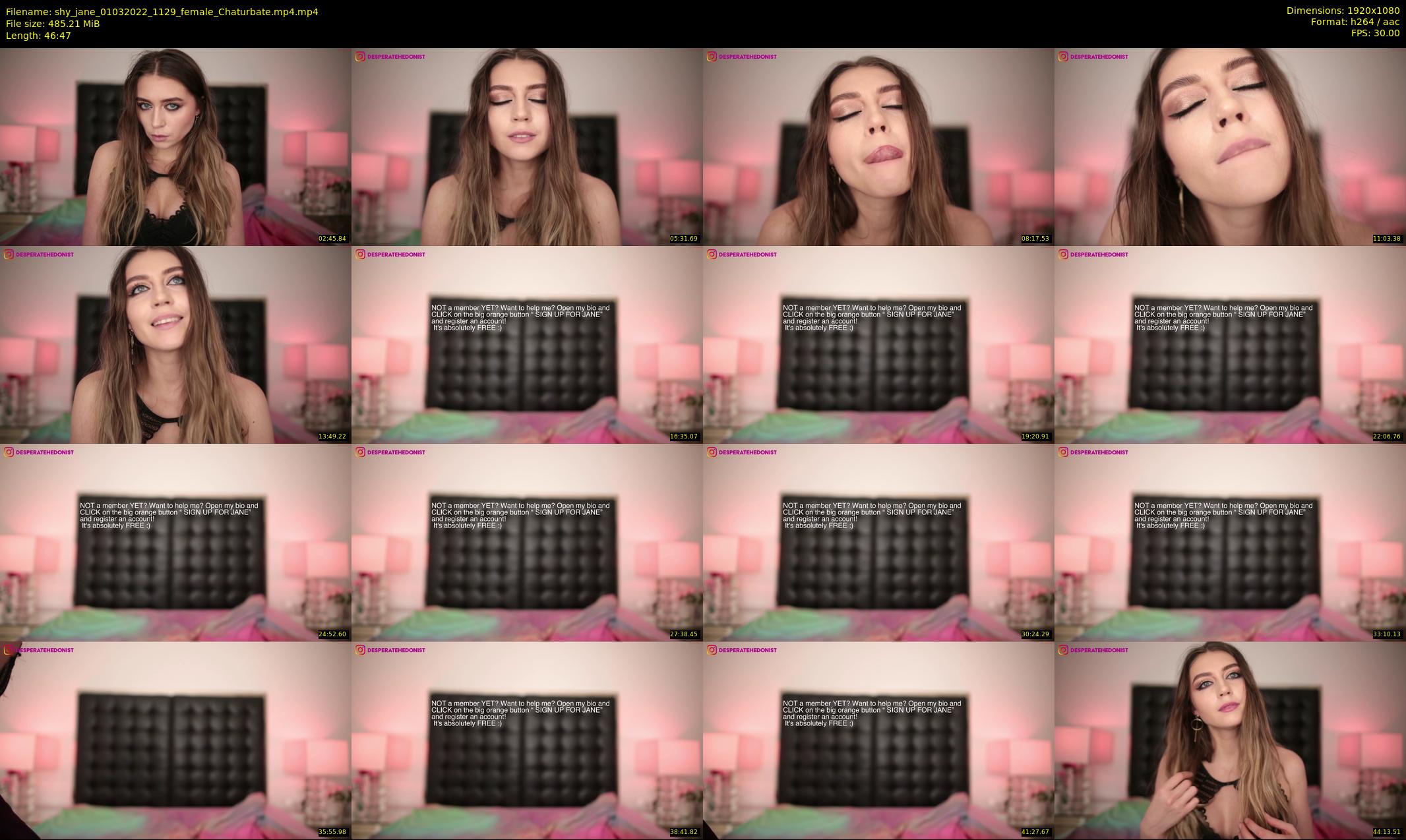 shy_jane — 47 minute Chaturbate female cam show recording, 1080p, Mar 1, 2022